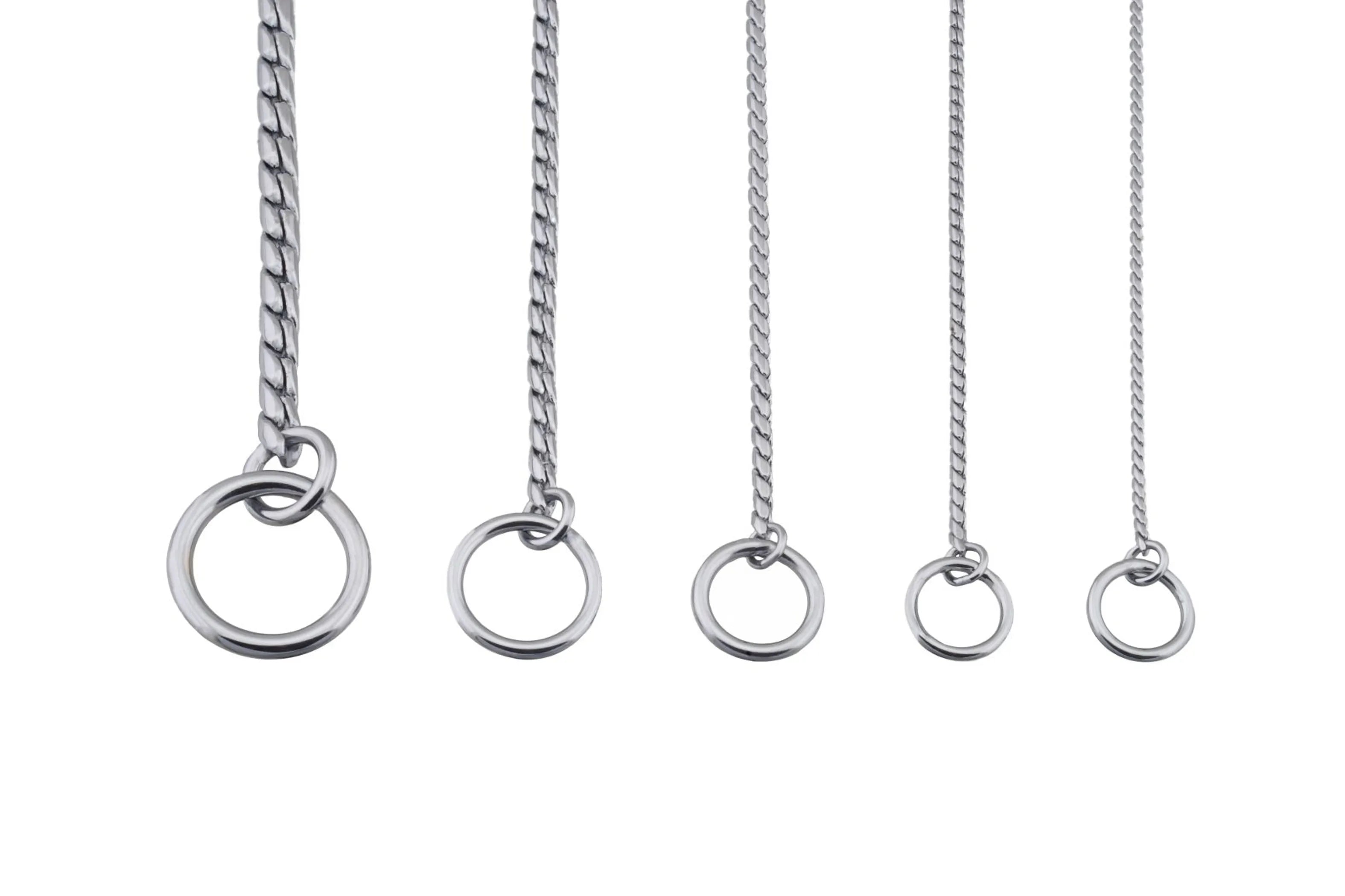 Slip Snake Show Chain Collar (16 in x 2.4mm)
