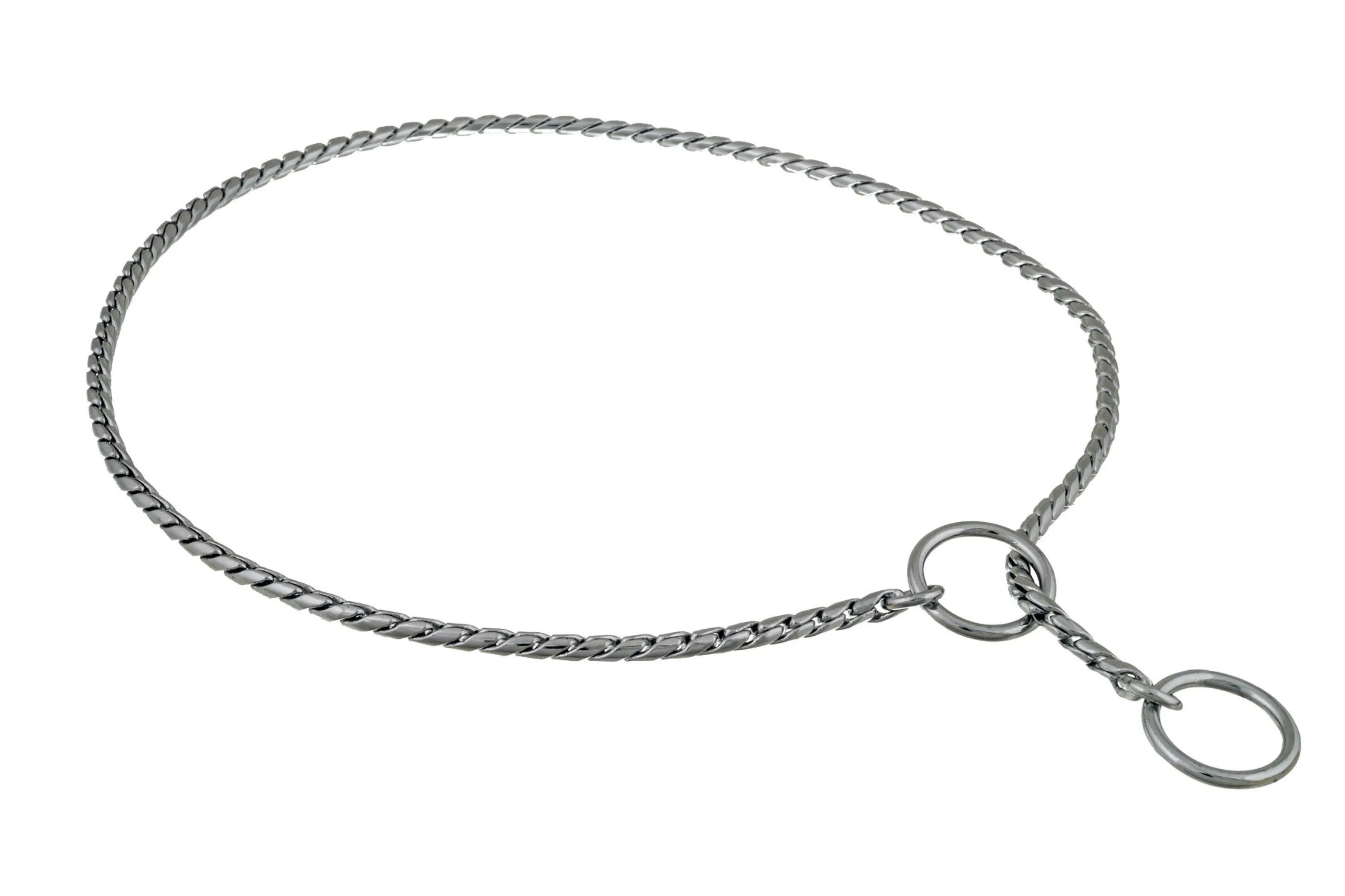 Slip Snake Show Chain Collar (30 in x 3.8mm)