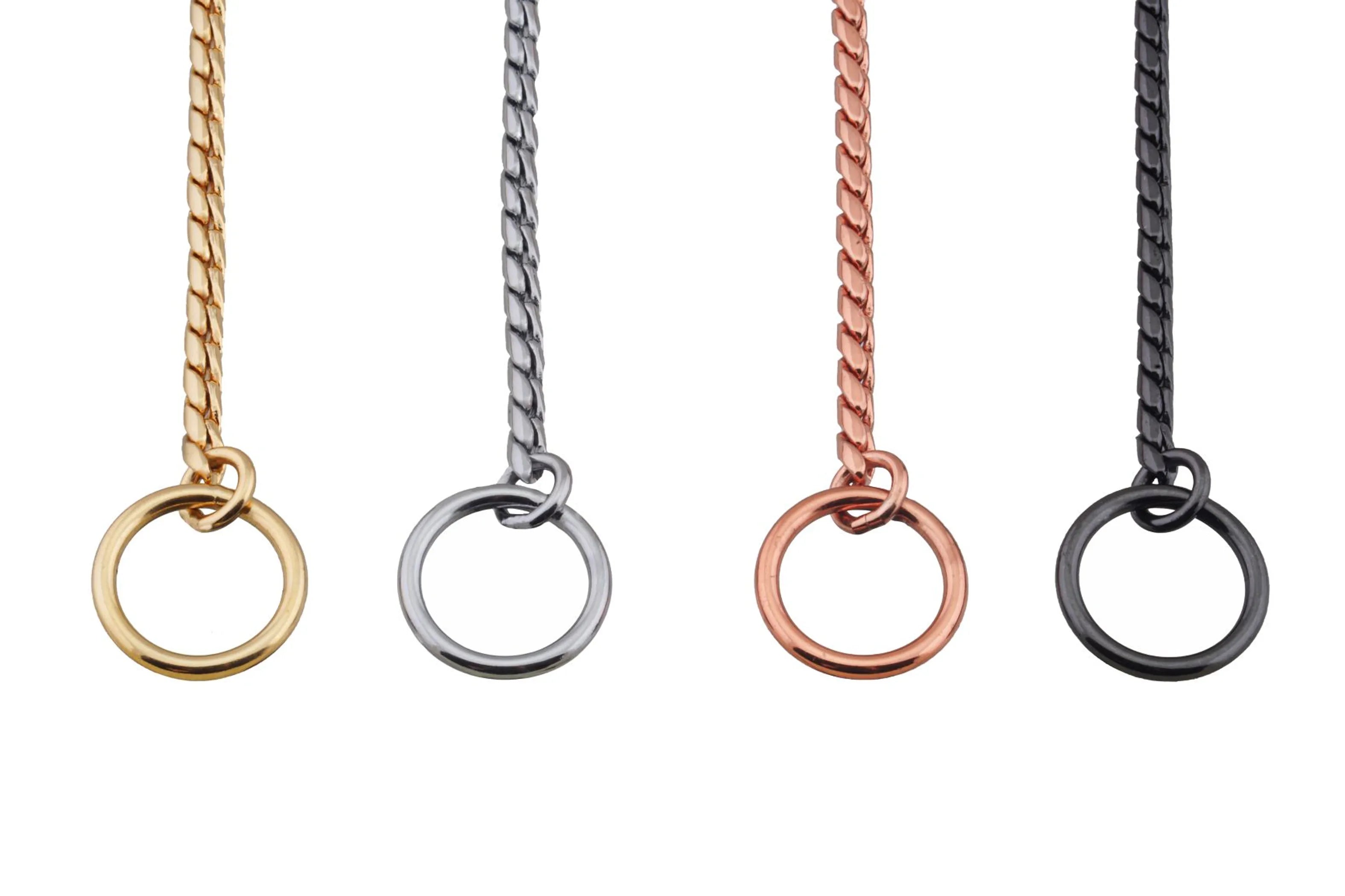 Slip Snake Show Chain Collar (30 in x 3.8mm)
