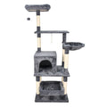 GOOPAWS 3-Tier 50-in Faux Fur Cat Tree & Condo