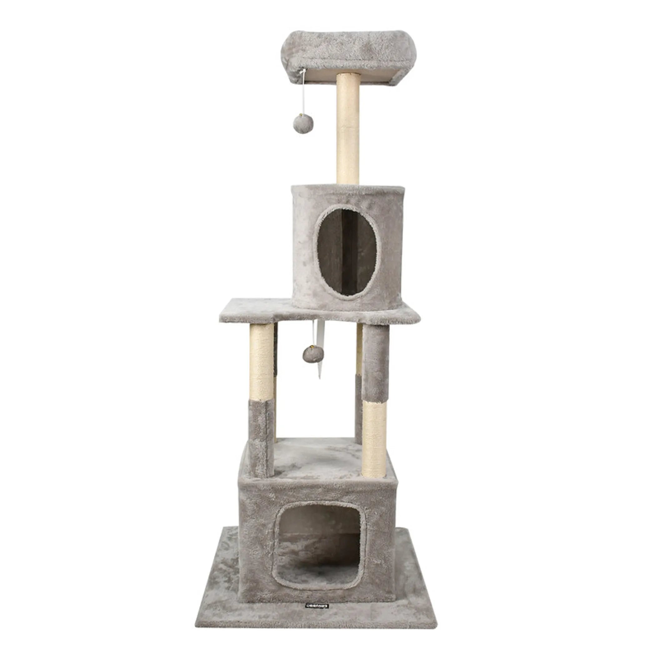 GOOPAWS 38-in Faux Fur Top Perch Cat Tree & Condo