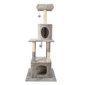 GOOPAWS 38-in Faux Fur Top Perch Cat Tree & Condo