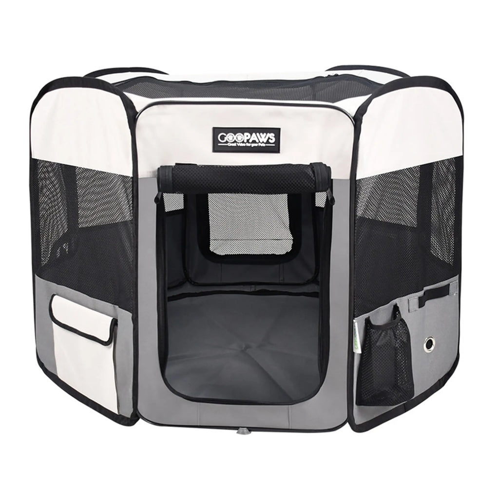 GOOPAWS Soft-Sided Dog & Cat Playpen