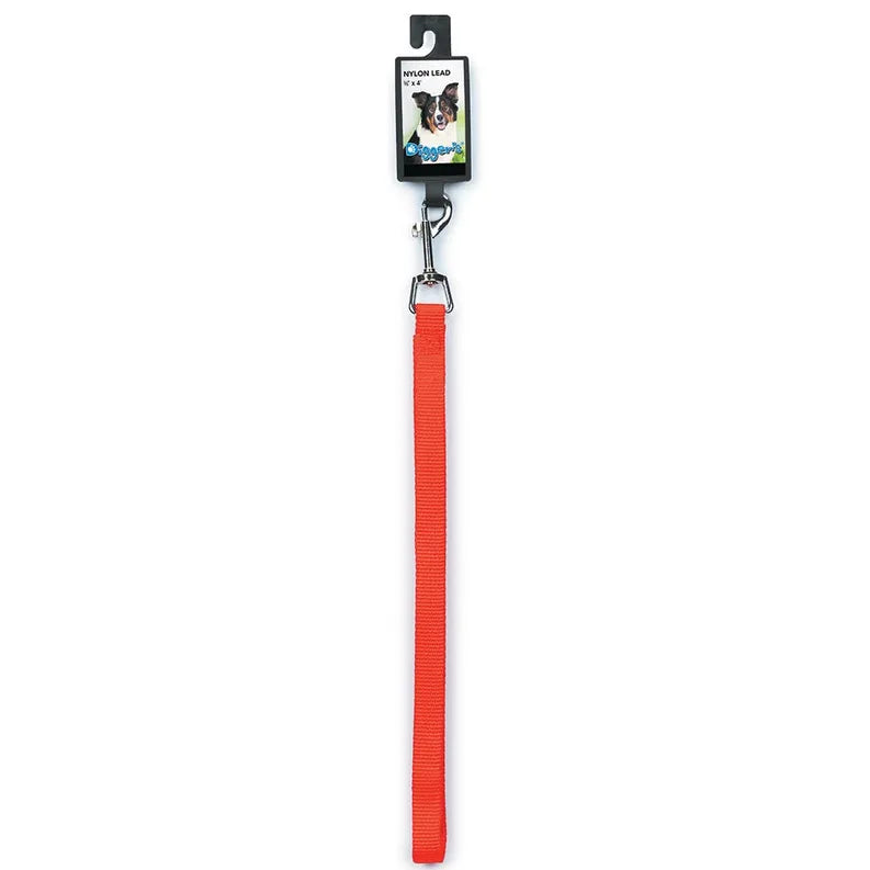 DGR 5/8in Nylon Lead 48in Neon Org