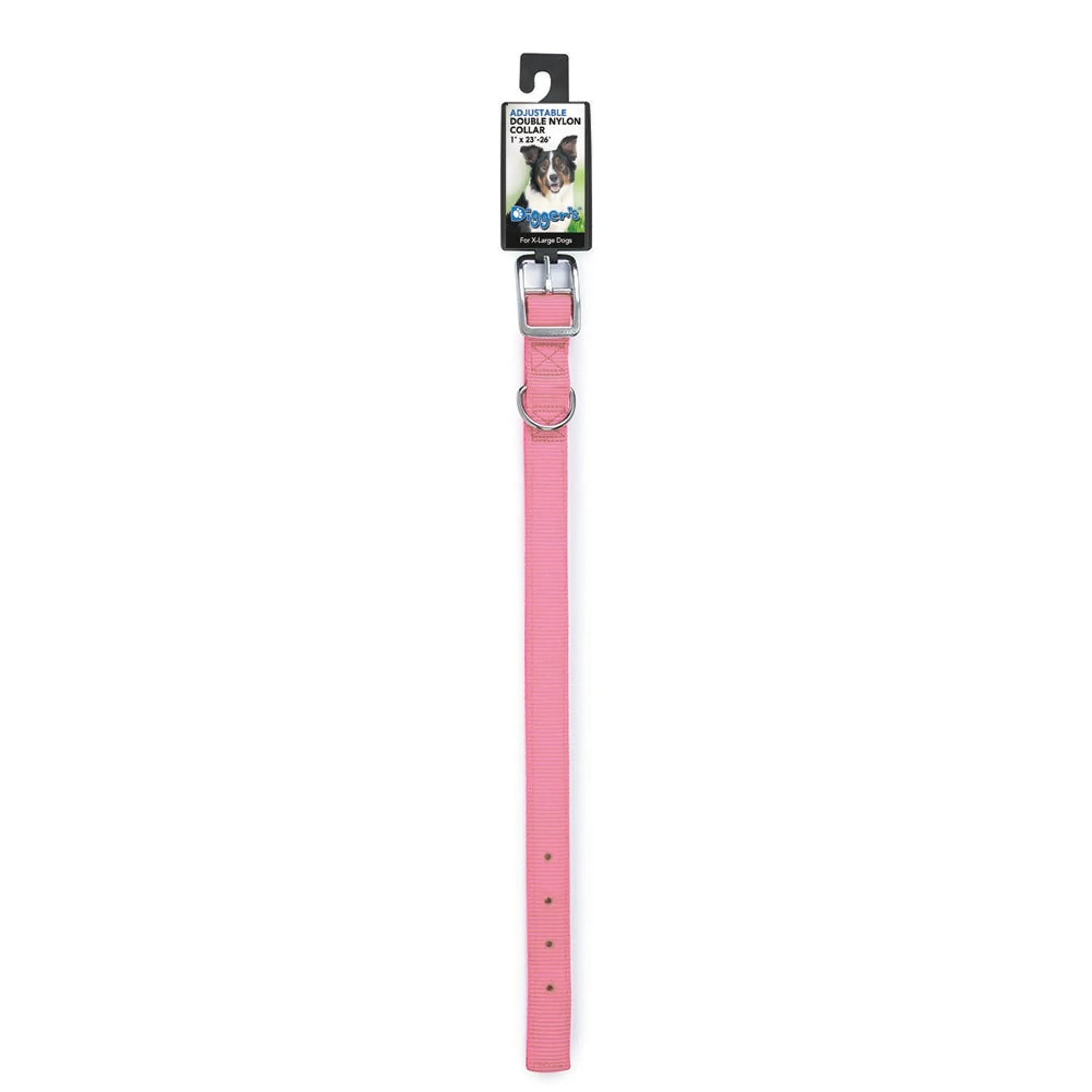 DGR 1in Nylon Collar 28in Neon Pink