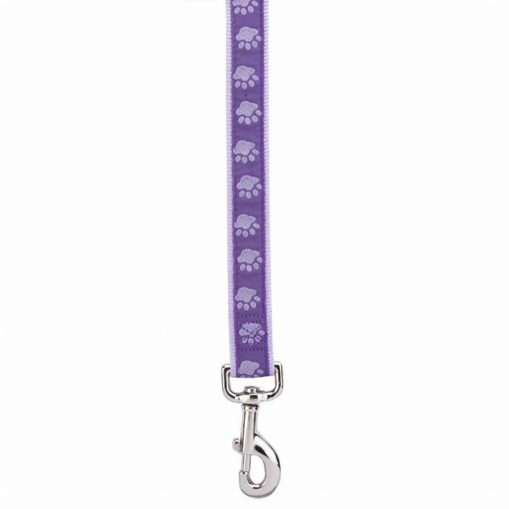 CC TwoTone Pawprint Lead 4Ftx5/8In Blk