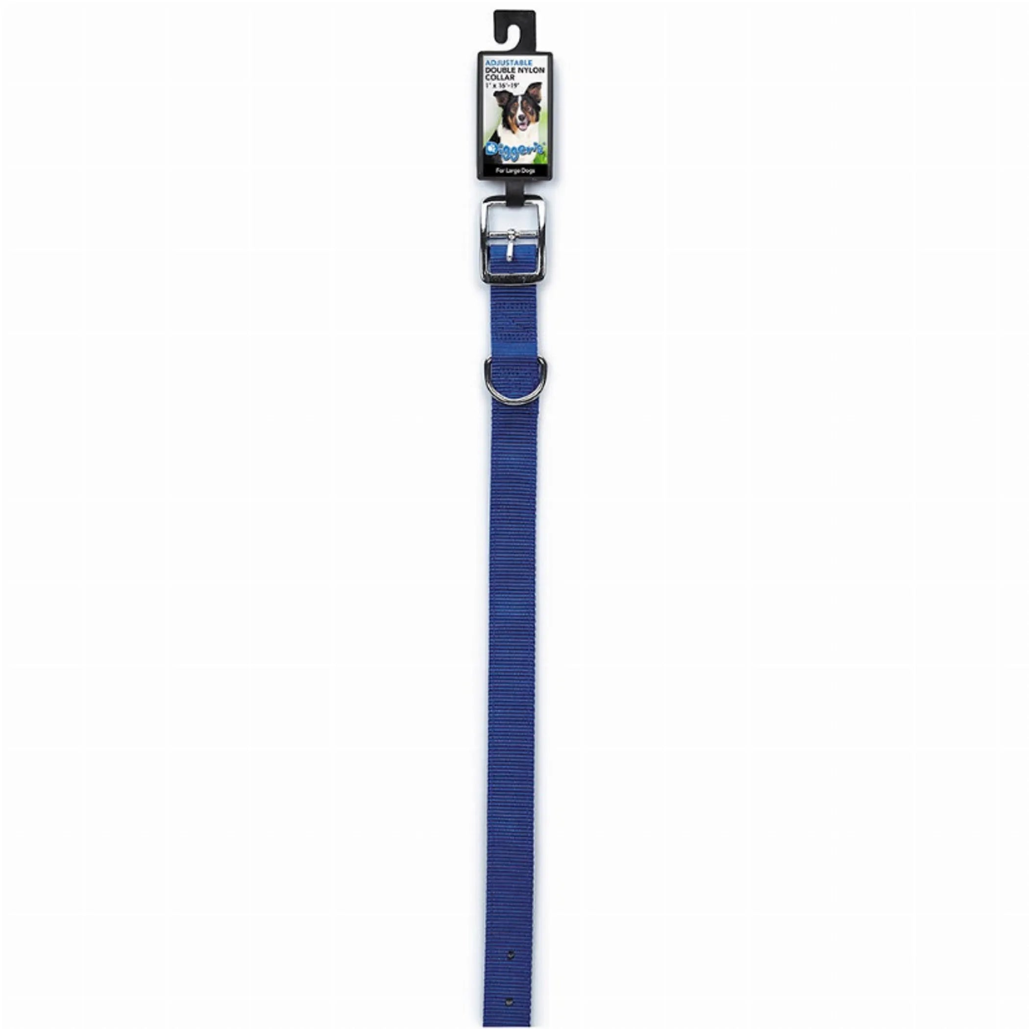 DGR 1in Dbl Nylon Collar 18in Black