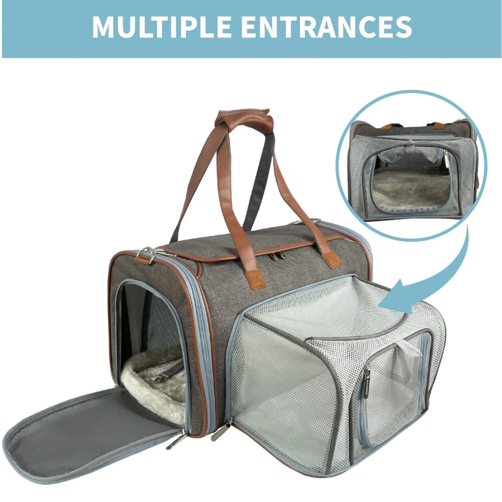 Mr. Peanut's Gold Series Big Apple Size Expandable Pet Carrier