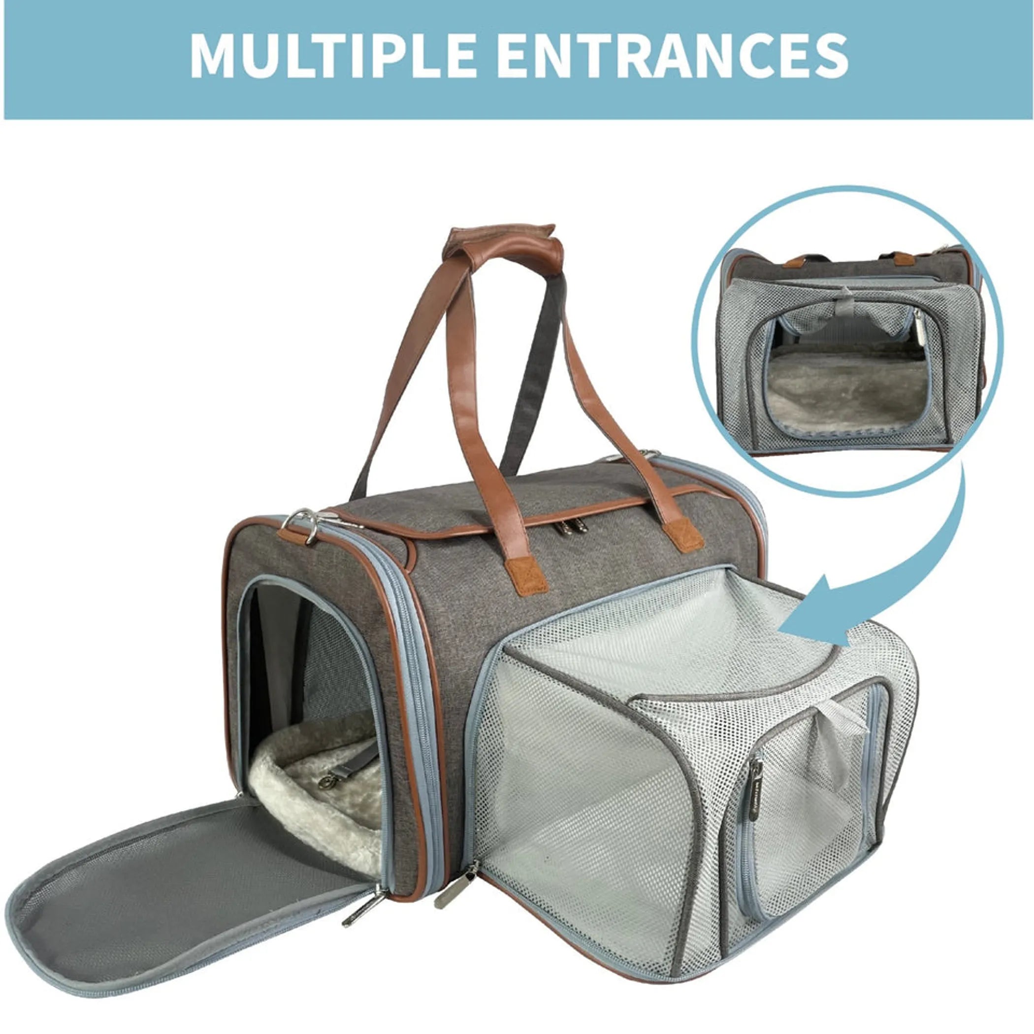 Mr. Peanut's Gold Series Big Apple Size Expandable Pet Carrier