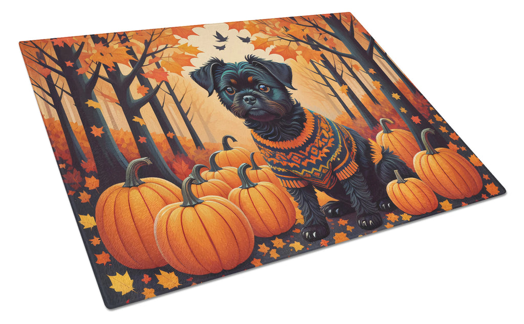 Autumn Leaves Glass Cutting Board - Size: LARGE | Pack Of: 1 | Collection name: Autumn leaves