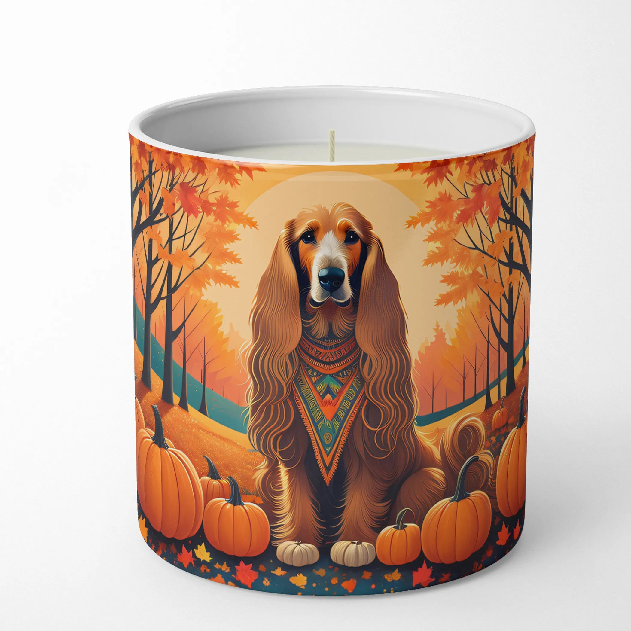 Autumn Leaves Decorative Soy Candle - Size: 10 OZ | Pack Of: 1 | Collection name: Autumn leaves