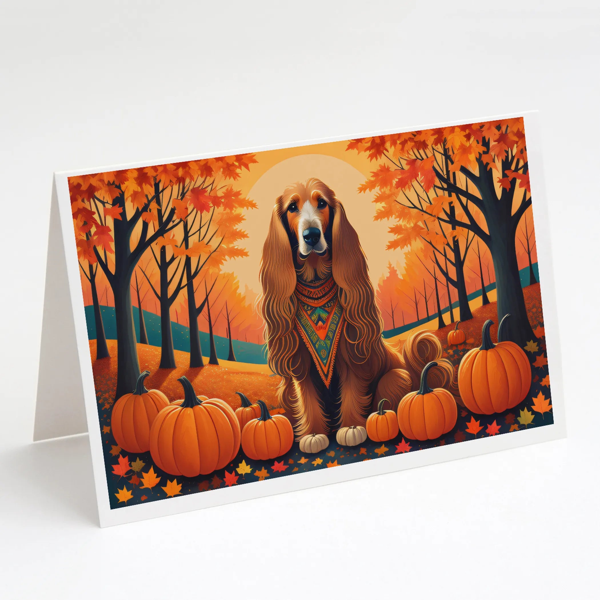 Autumn Leaves Greeting Cards  - Size: 5X7 | Pack Of: 8 | Collection name: Autumn leaves