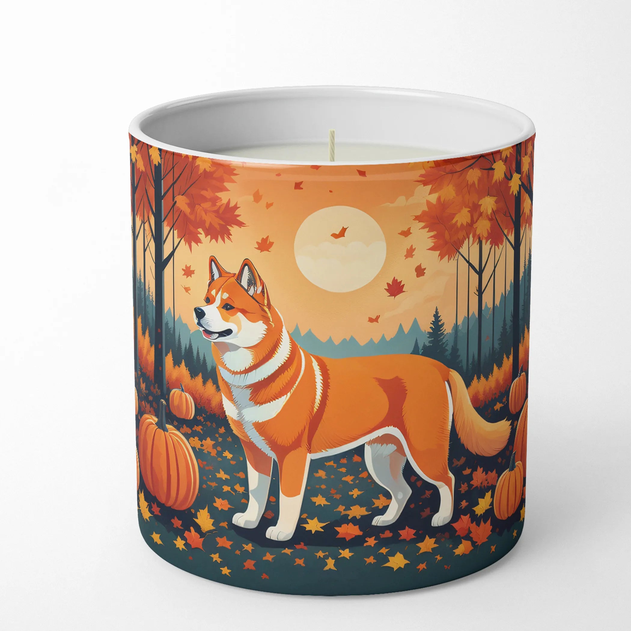 Autumn Leaves Decorative Soy Candle - Size: 10 OZ | Pack Of: 1 | Collection name: Autumn leaves