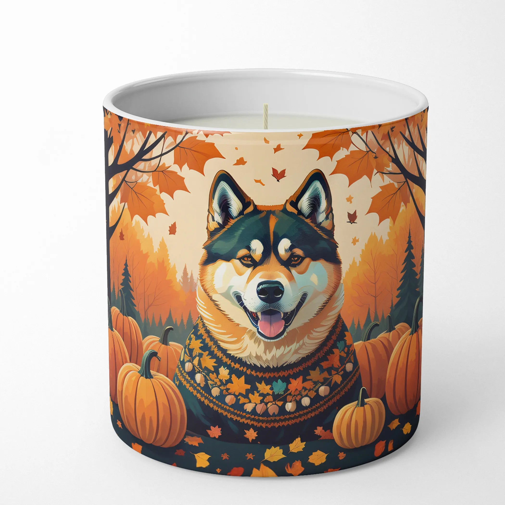 Autumn Leaves Decorative Soy Candle - Size: 10 OZ | Pack Of: 1 | Collection name: Autumn leaves