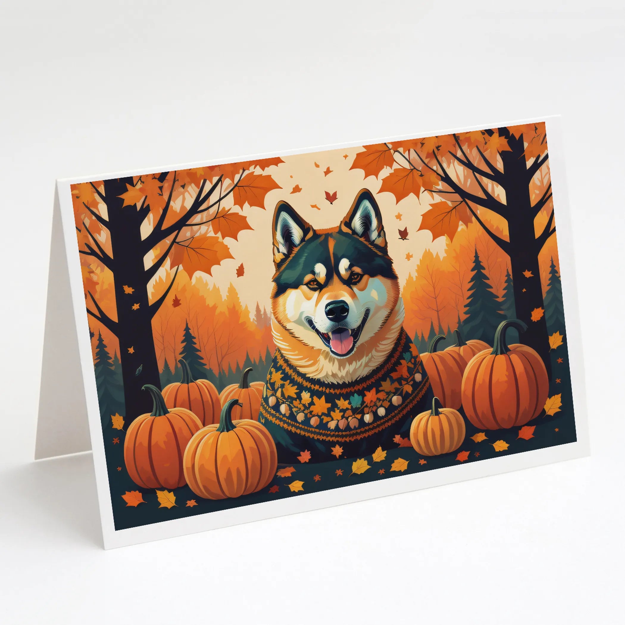 Autumn Leaves Greeting Cards  - Size: 5X7 | Pack Of: 8 | Collection name: Autumn leaves