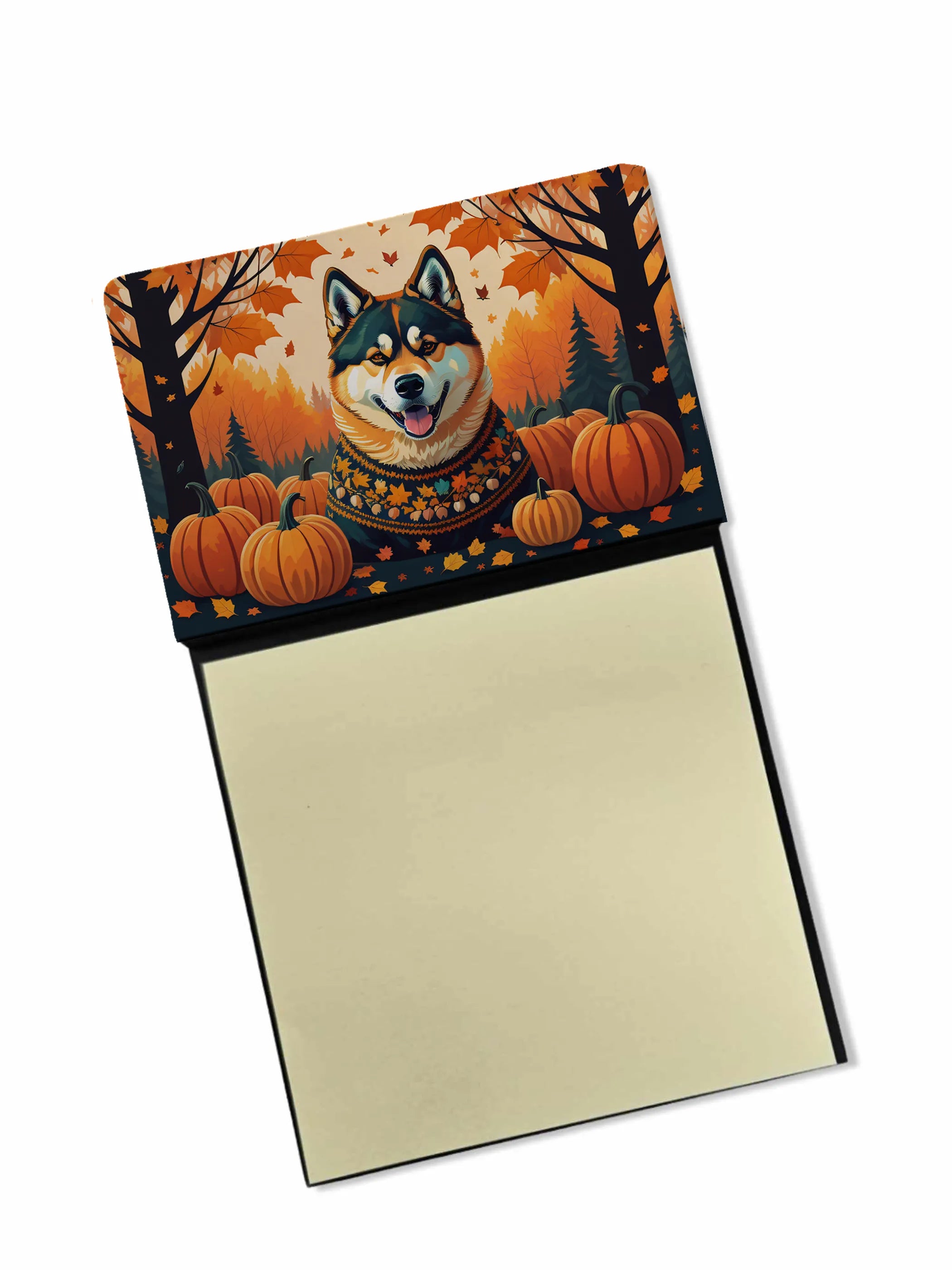 Autumn Leaves Sticky Note Holder - Pack Of: 1 | Collection name: Autumn leaves