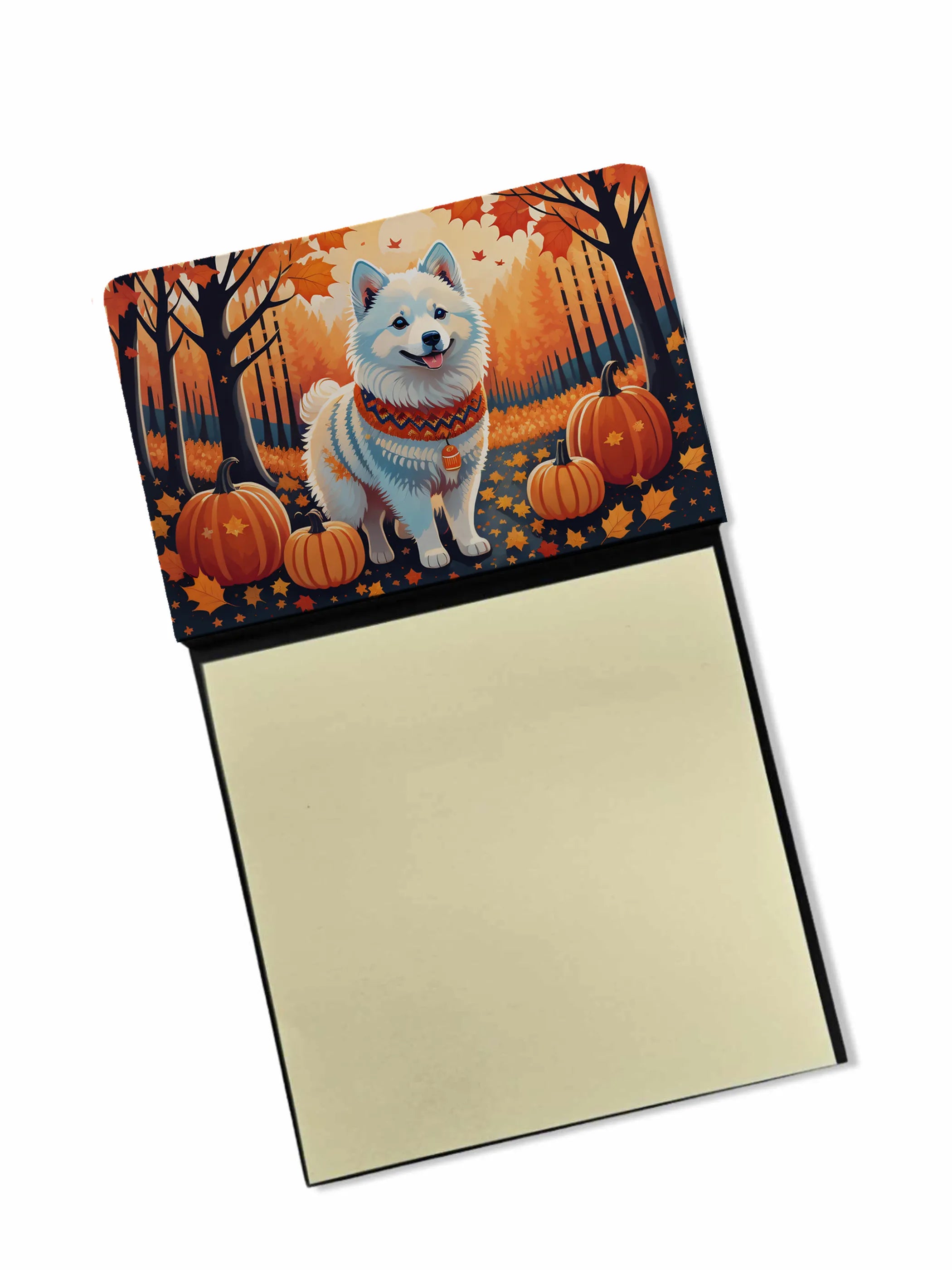 Autumn Leaves Sticky Note Holder - Pack Of: 1 | Collection name: Autumn leaves