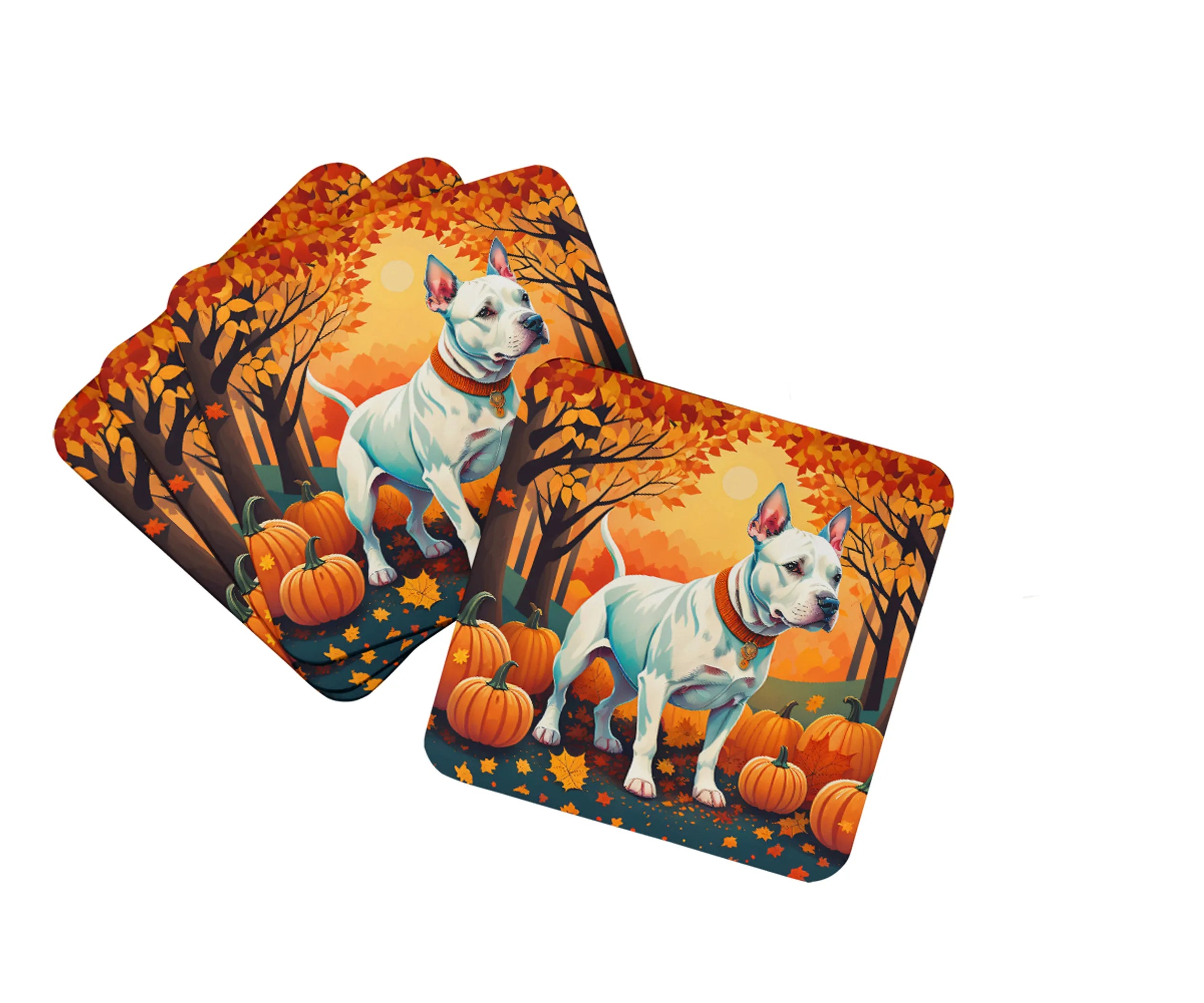Autumn Leaves Foam Coasters - Size: 3.5 | Pack Of: 1 | Collection name: Autumn leaves
