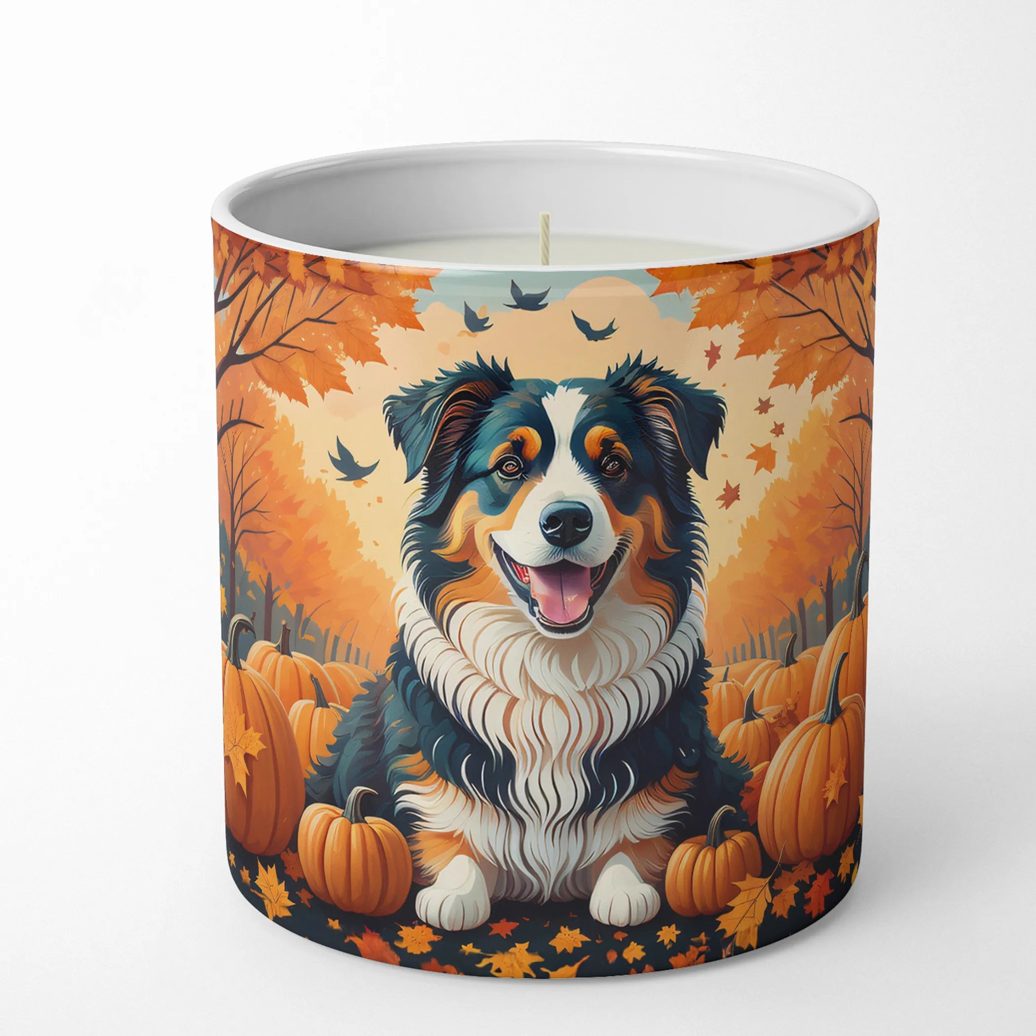 Autumn Leaves Decorative Soy Candle - Size: 10 OZ | Pack Of: 1 | Collection name: Autumn leaves
