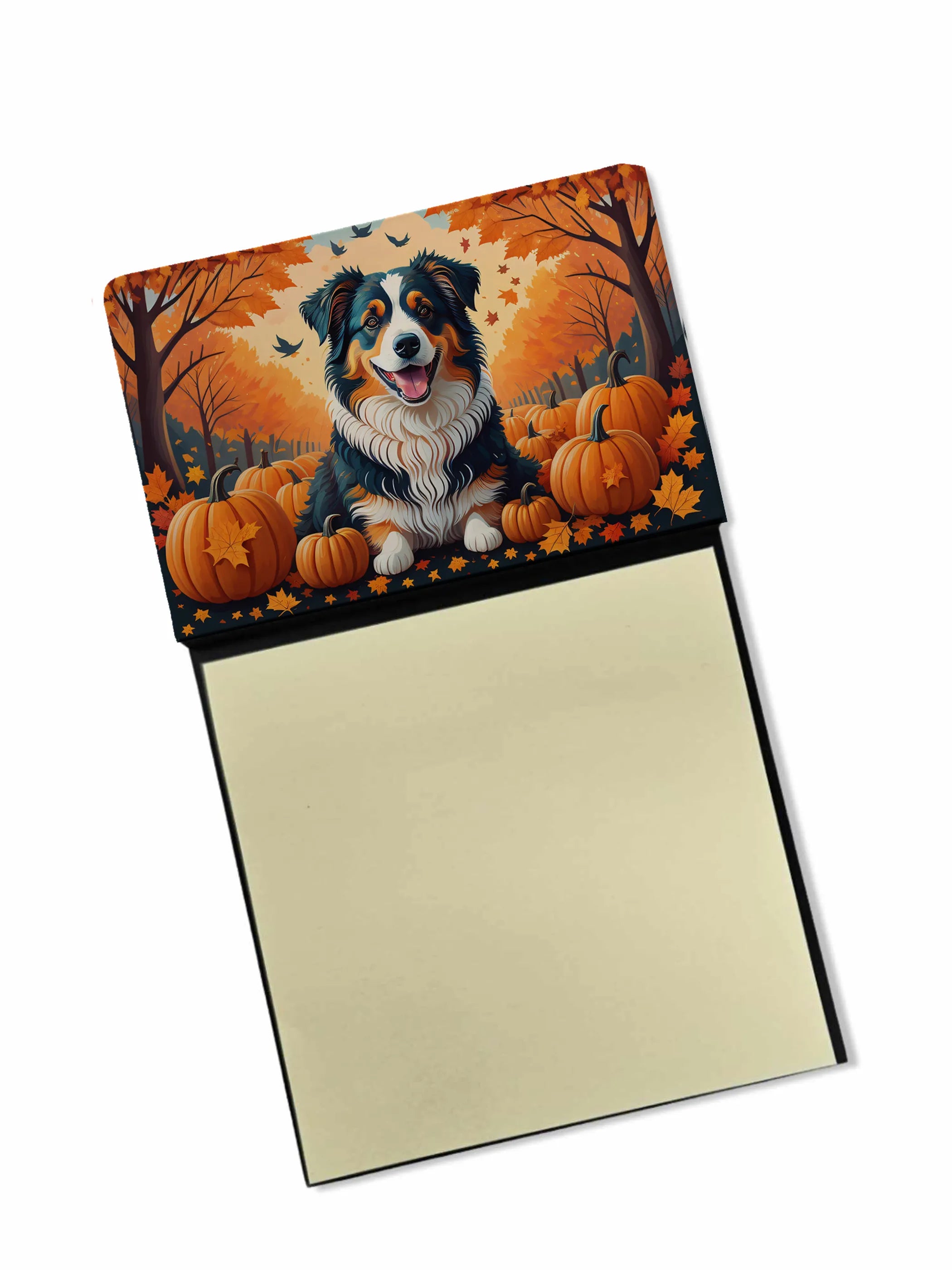 Autumn Leaves Sticky Note Holder - Pack Of: 1 | Collection name: Autumn leaves