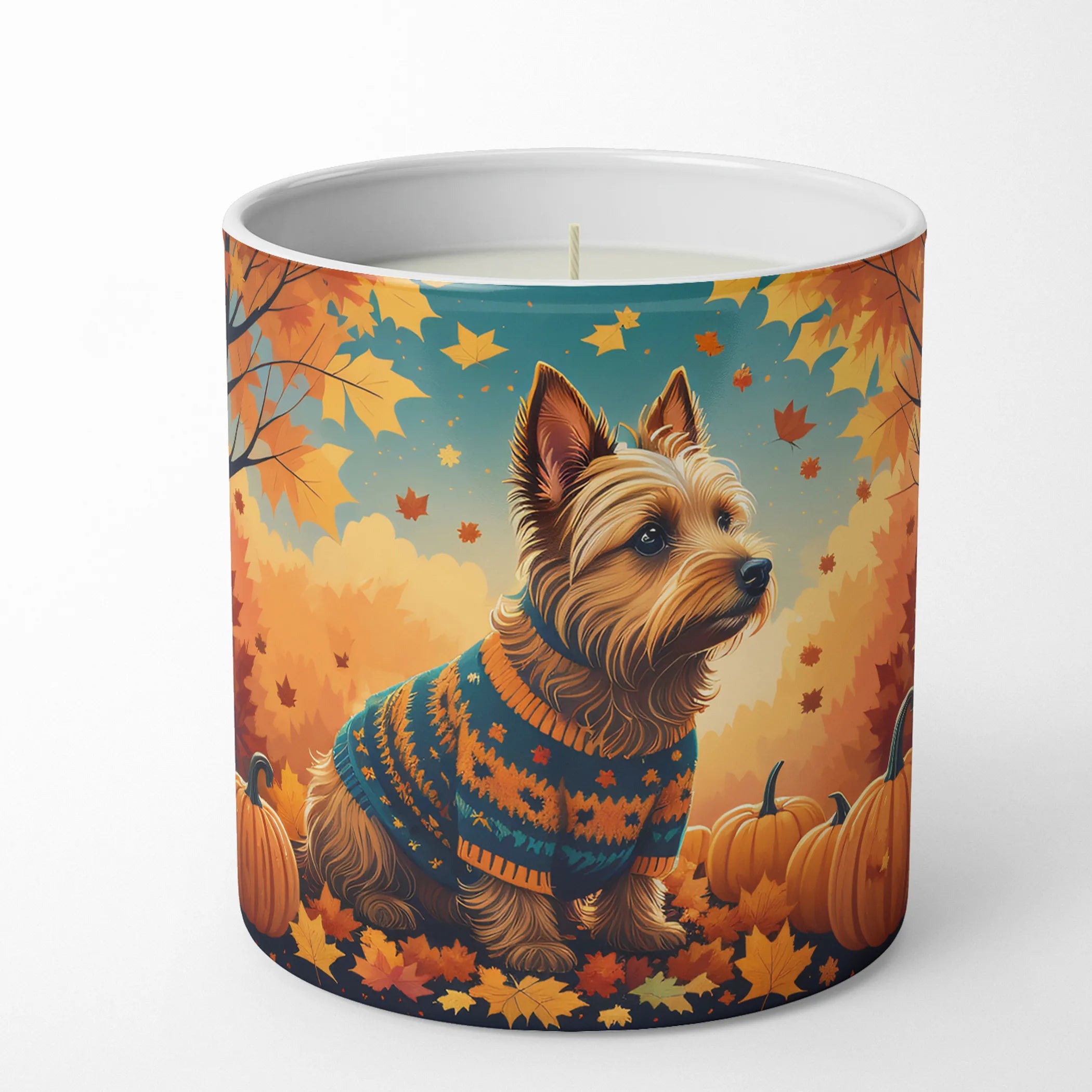 Autumn Leaves Decorative Soy Candle - Size: 10 OZ | Pack Of: 1 | Collection name: Autumn leaves