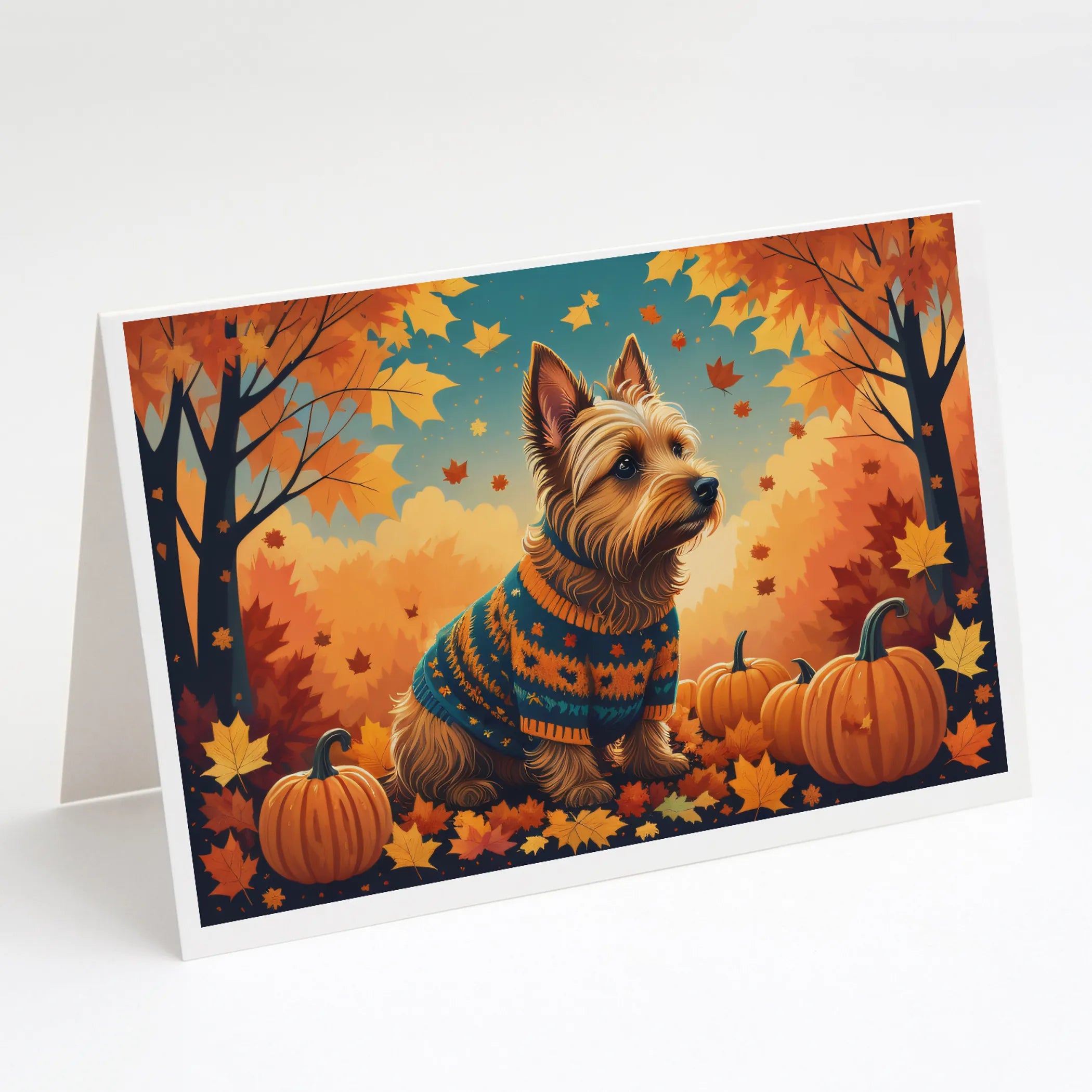 Autumn Leaves Greeting Cards  - Size: 5X7 | Pack Of: 8 | Collection name: Autumn leaves