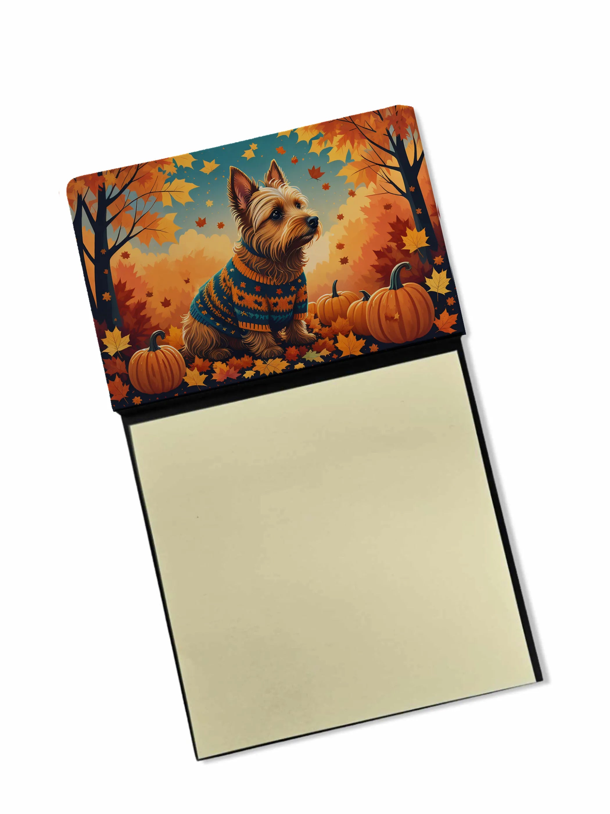 Autumn Leaves Sticky Note Holder - Pack Of: 1 | Collection name: Autumn leaves
