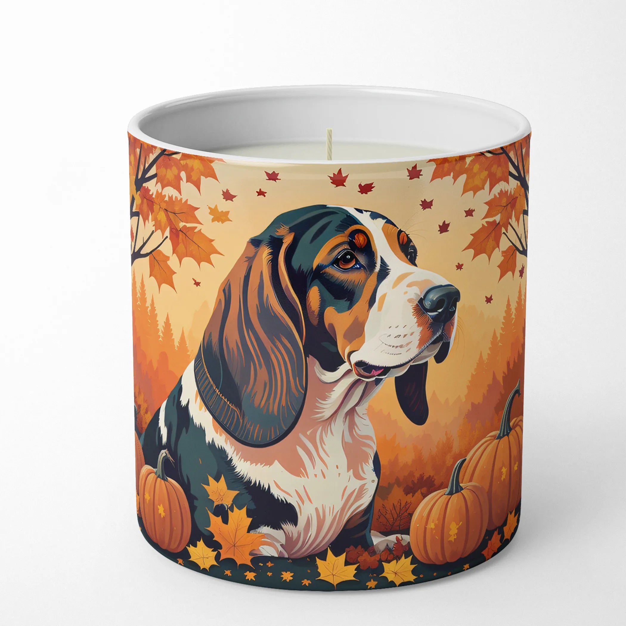 Autumn Leaves Decorative Soy Candle - Size: 10 OZ | Pack Of: 1 | Collection name: Autumn leaves