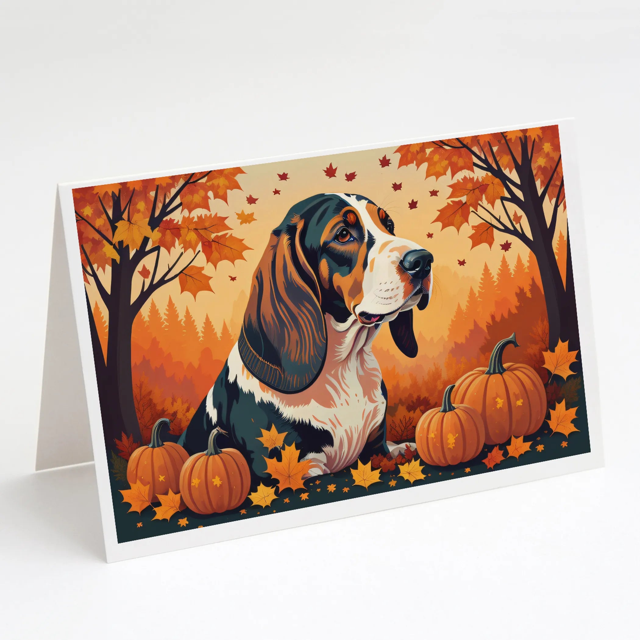 Autumn Leaves Greeting Cards  - Size: 5X7 | Pack Of: 8 | Collection name: Autumn leaves