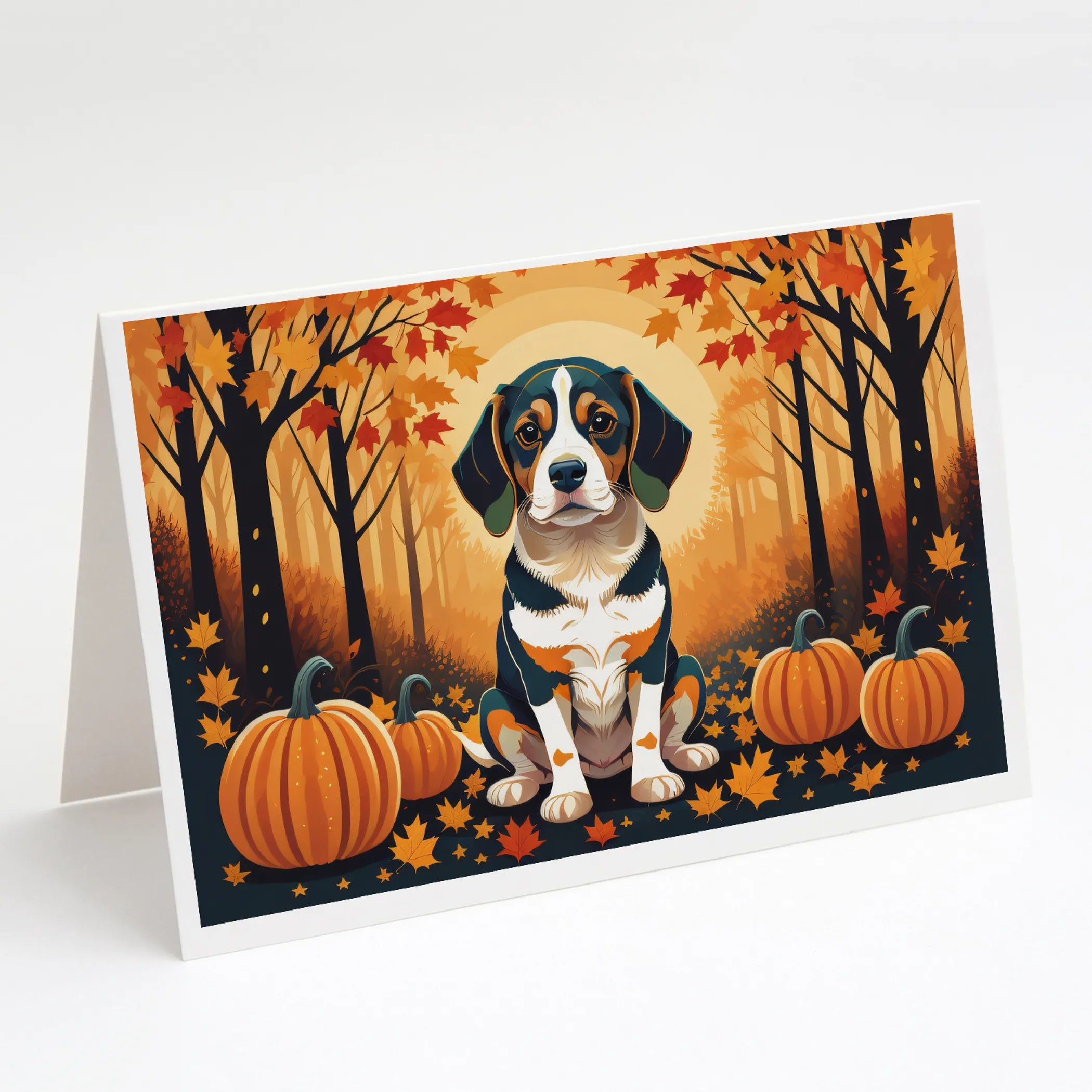 Autumn Leaves Greeting Cards  - Size: 5X7 | Pack Of: 8 | Collection name: Autumn leaves