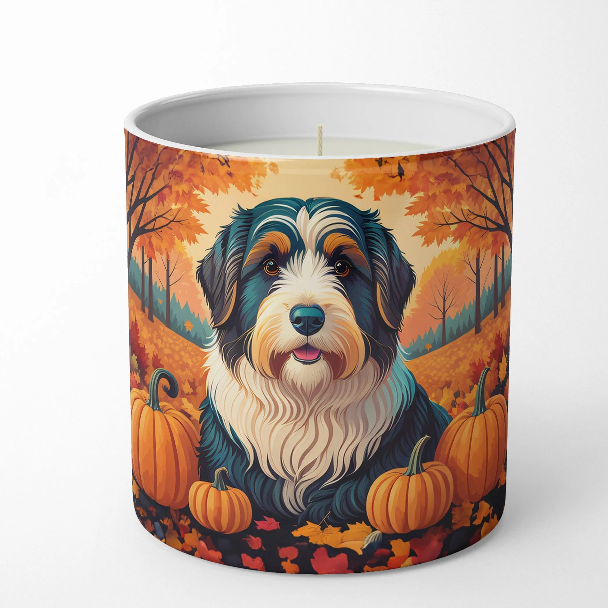Autumn Leaves Decorative Soy Candle - Size: 10 OZ | Pack Of: 1 | Collection name: Autumn leaves