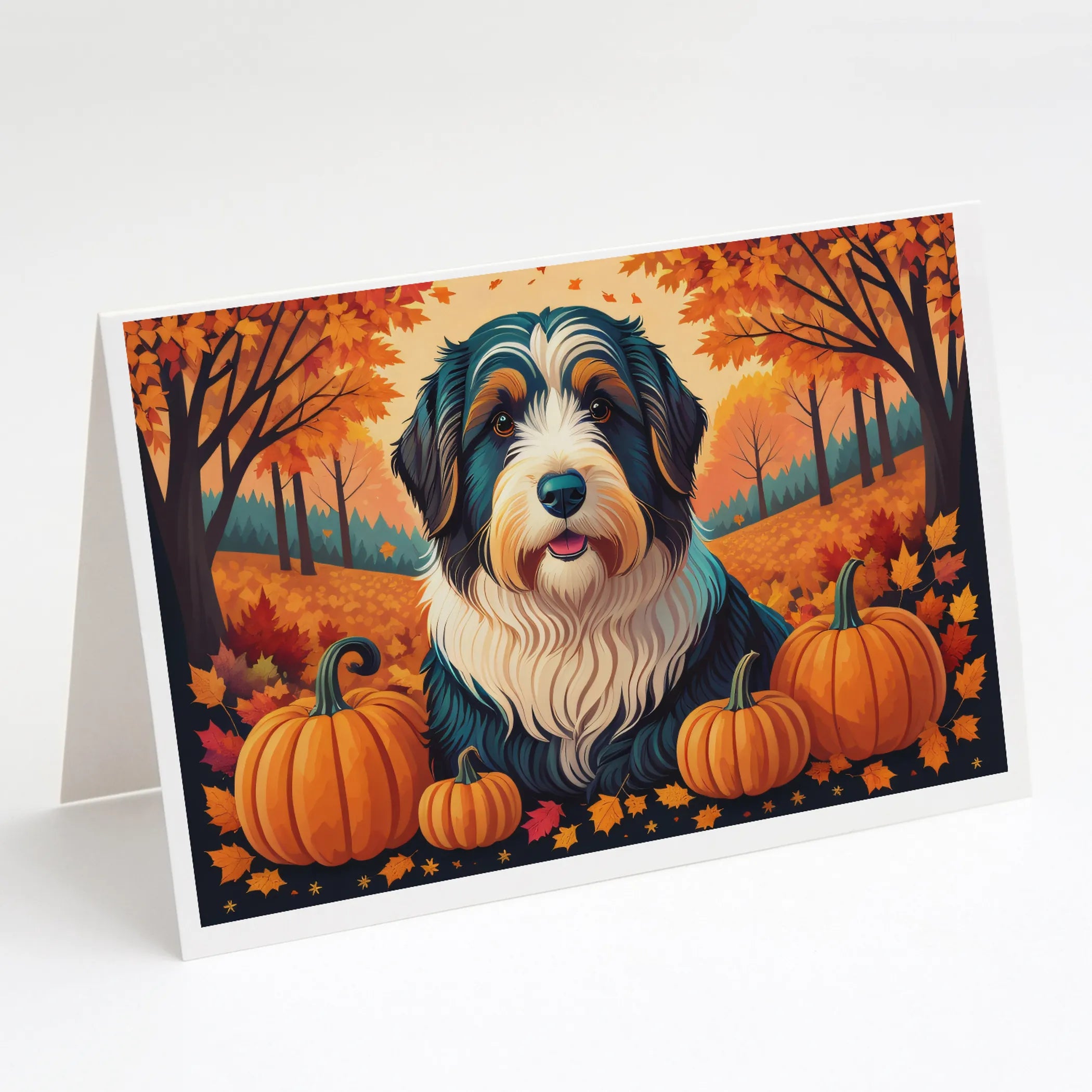 Autumn Leaves Greeting Cards  - Size: 5X7 | Pack Of: 8 | Collection name: Autumn leaves