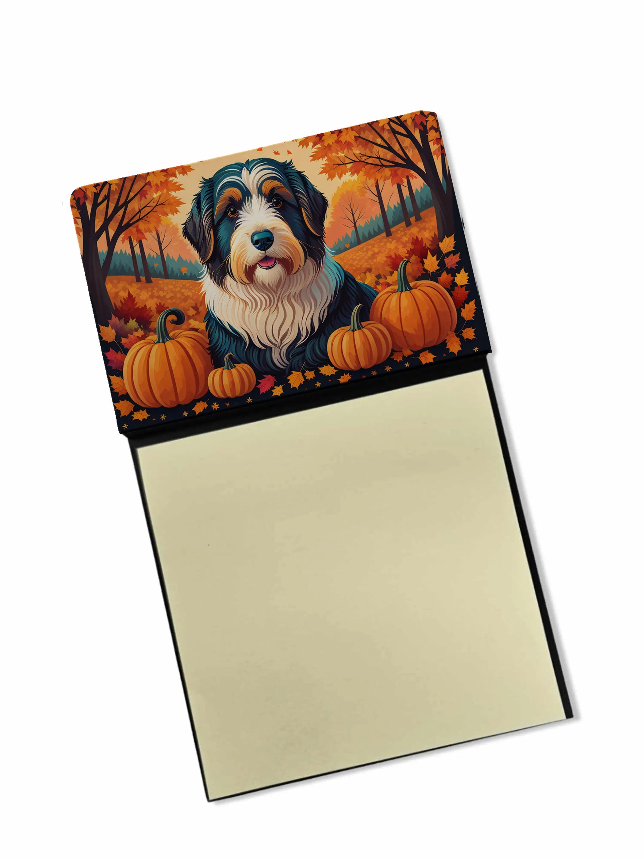 Autumn Leaves Sticky Note Holder - Pack Of: 1 | Collection name: Autumn leaves