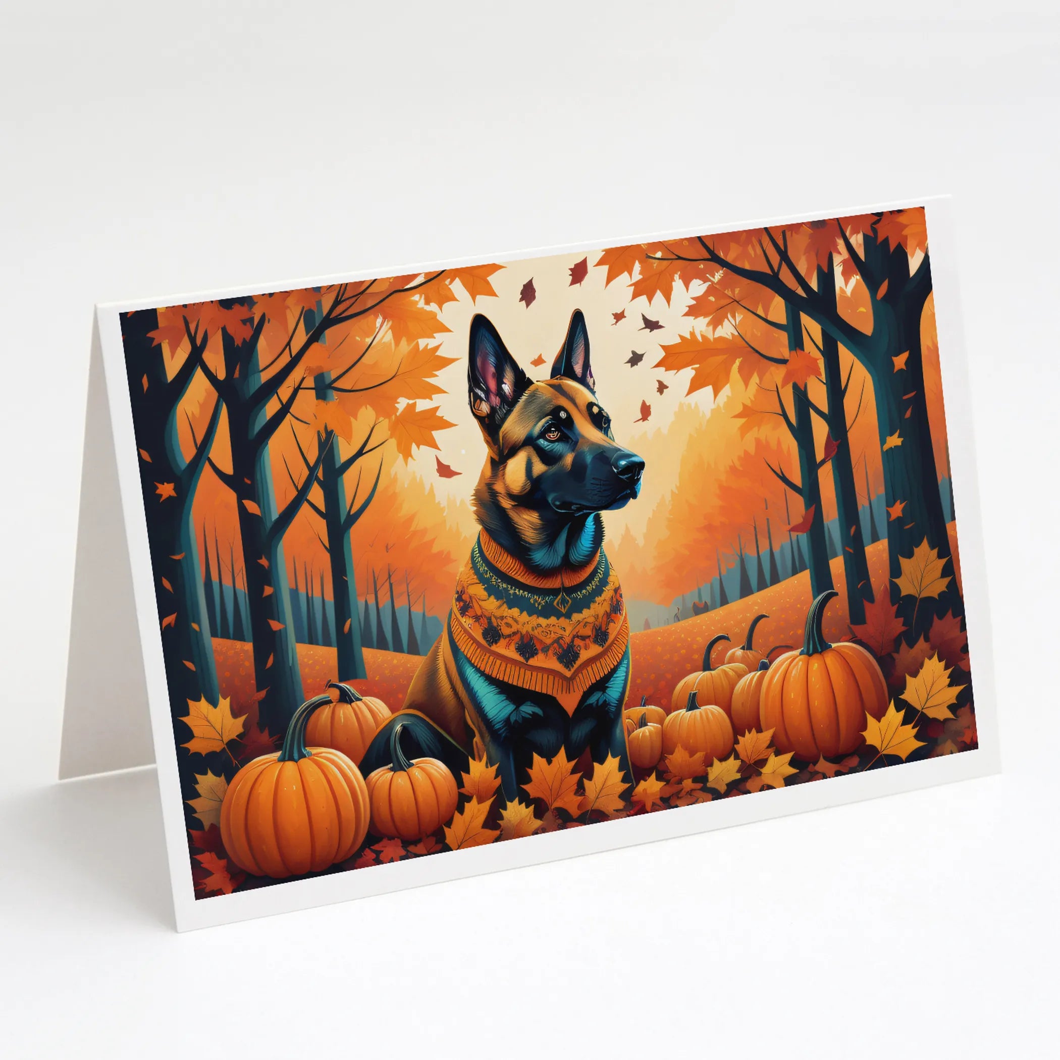 Autumn Leaves Greeting Cards  - Size: 5X7 | Pack Of: 8 | Collection name: Autumn leaves