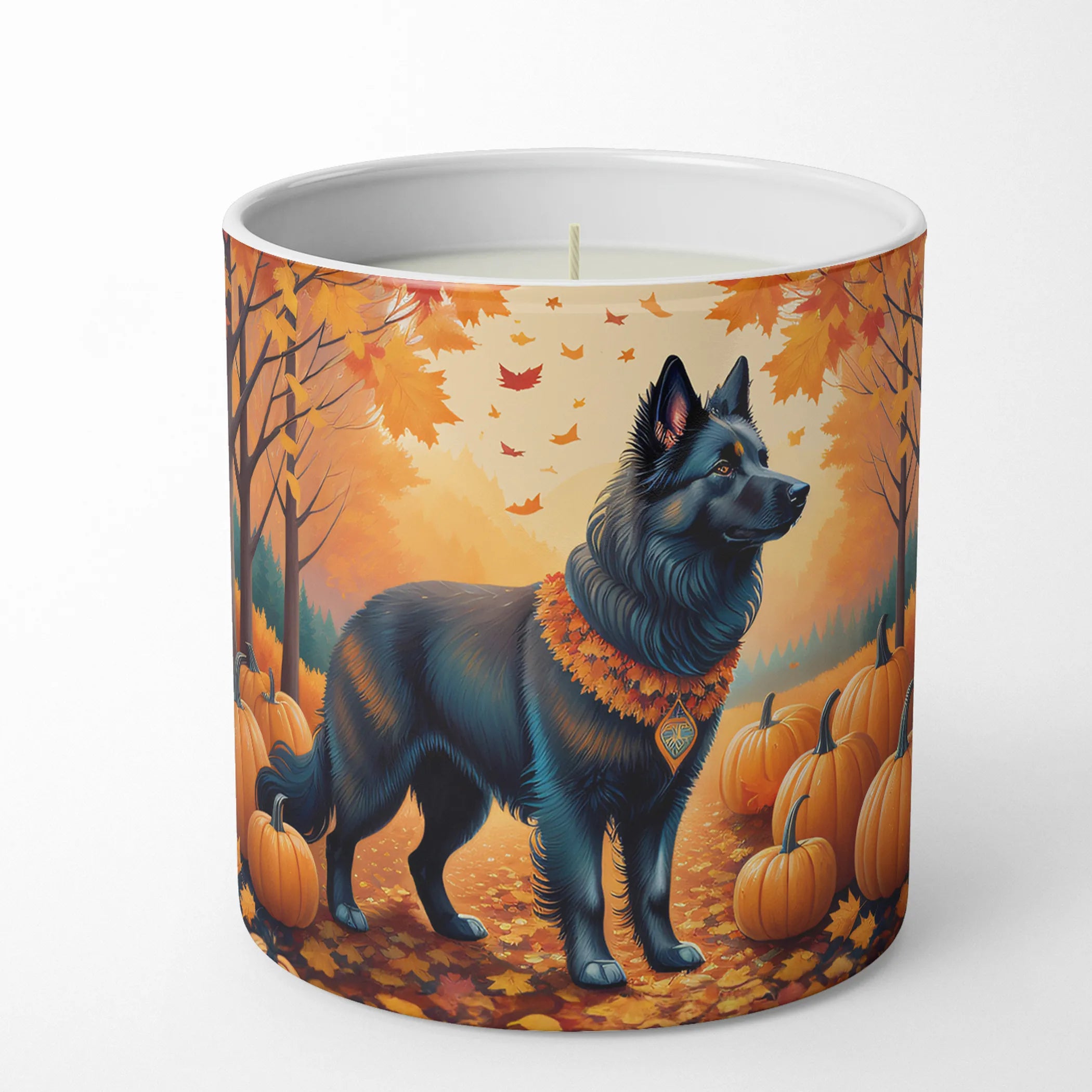 Autumn Leaves Decorative Soy Candle - Size: 10 OZ | Pack Of: 1 | Collection name: Autumn leaves