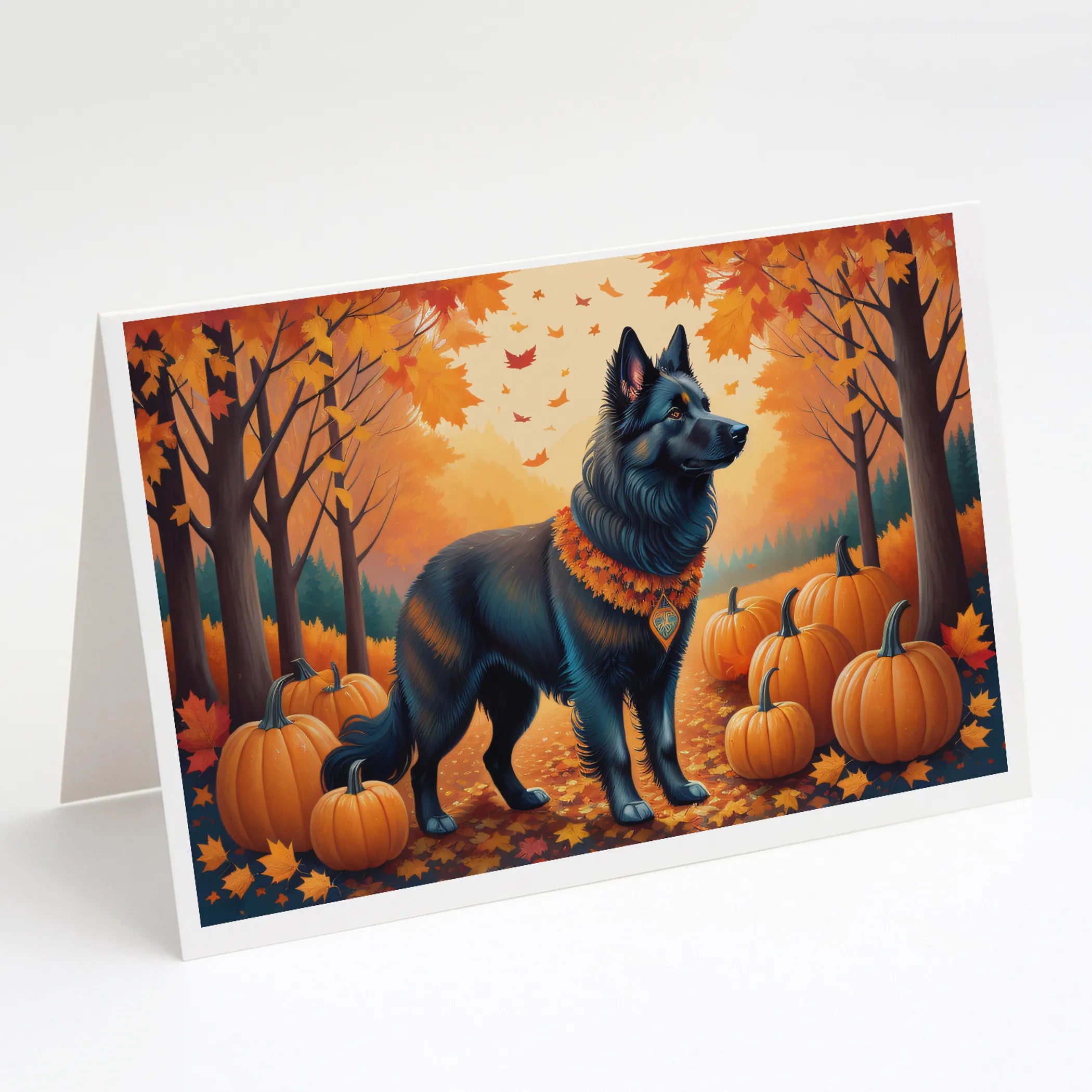Autumn Leaves Greeting Cards  - Size: 5X7 | Pack Of: 8 | Collection name: Autumn leaves