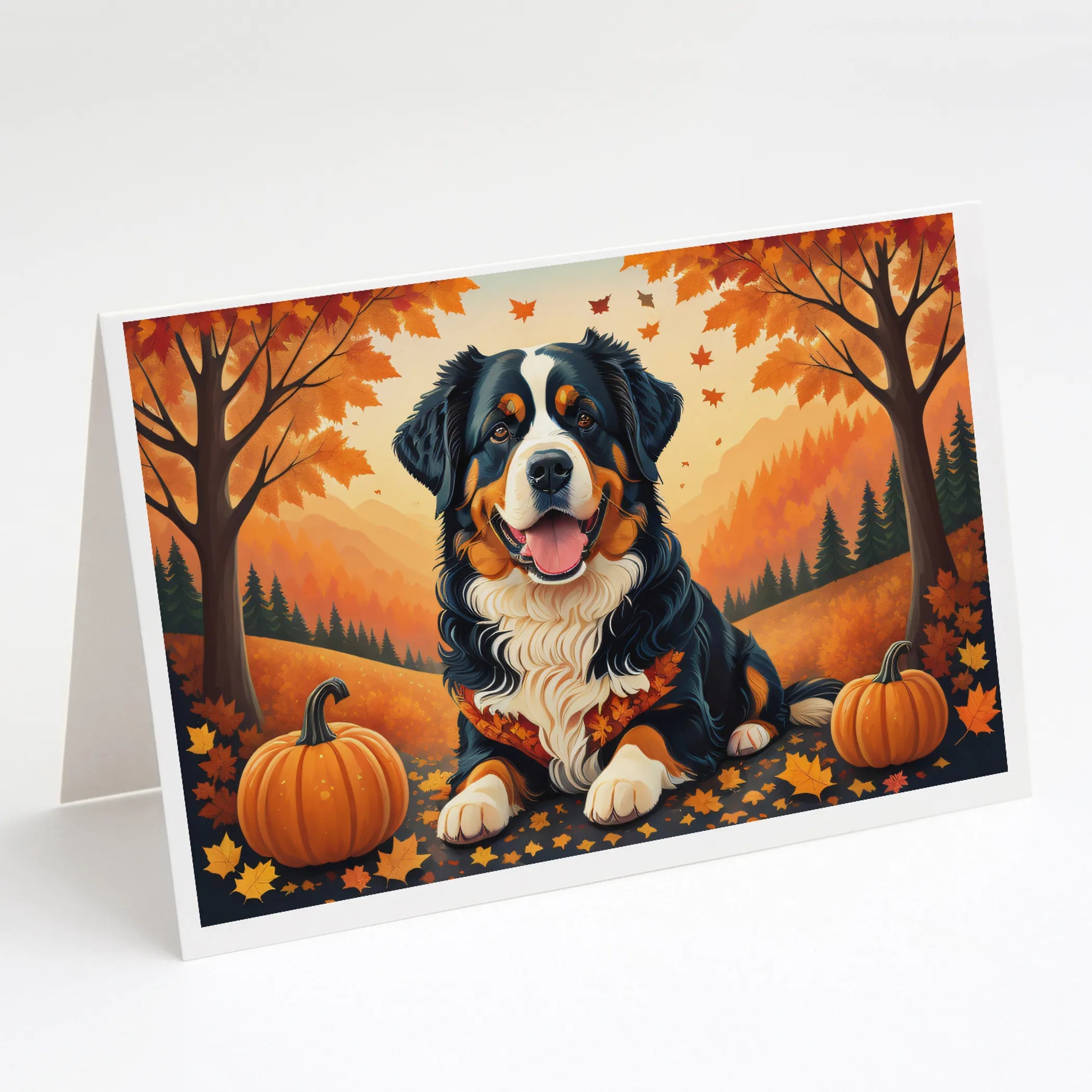 Autumn Leaves Greeting Cards  - Size: 5X7 | Pack Of: 8 | Collection name: Autumn leaves