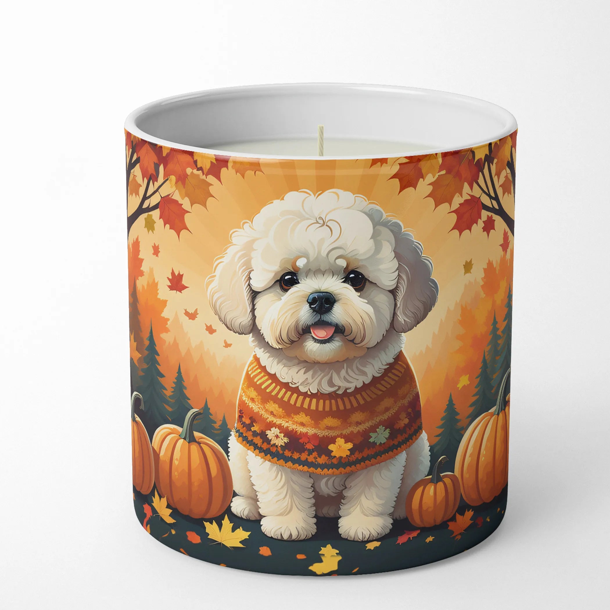 Autumn Leaves Decorative Soy Candle - Size: 10 OZ | Pack Of: 1 | Collection name: Autumn leaves