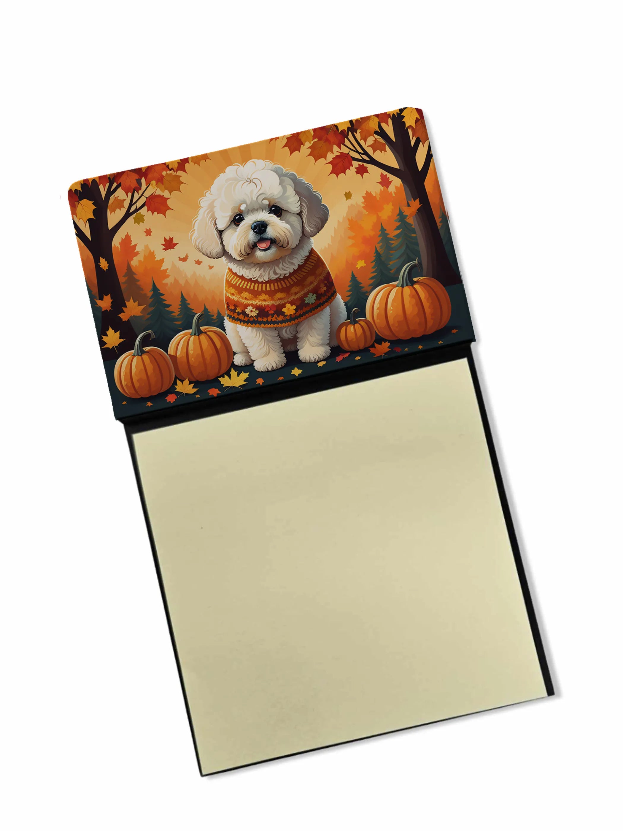 Autumn Leaves Sticky Note Holder - Pack Of: 1 | Collection name: Autumn leaves