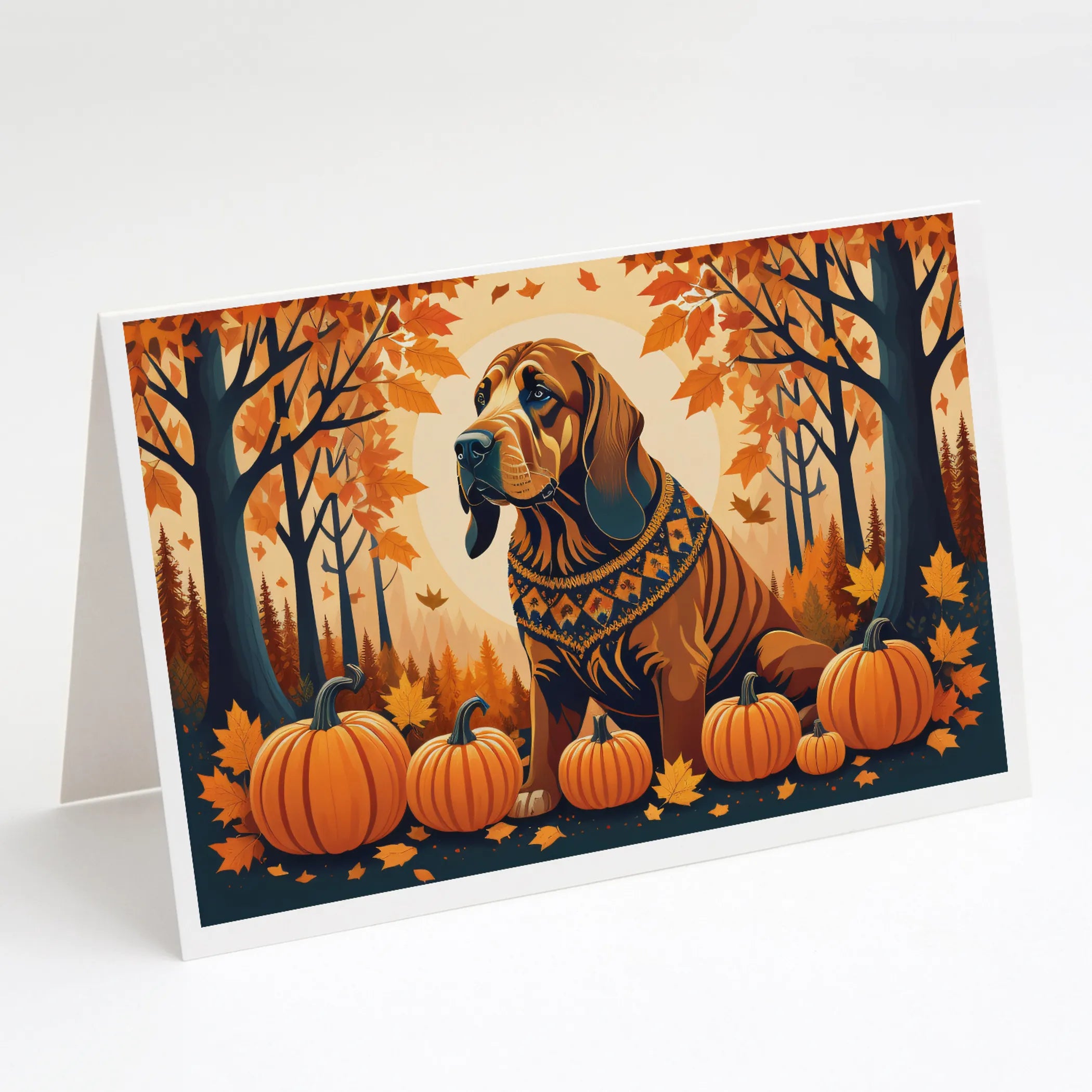 Autumn Leaves Greeting Cards  - Size: 5X7 | Pack Of: 8 | Collection name: Autumn leaves