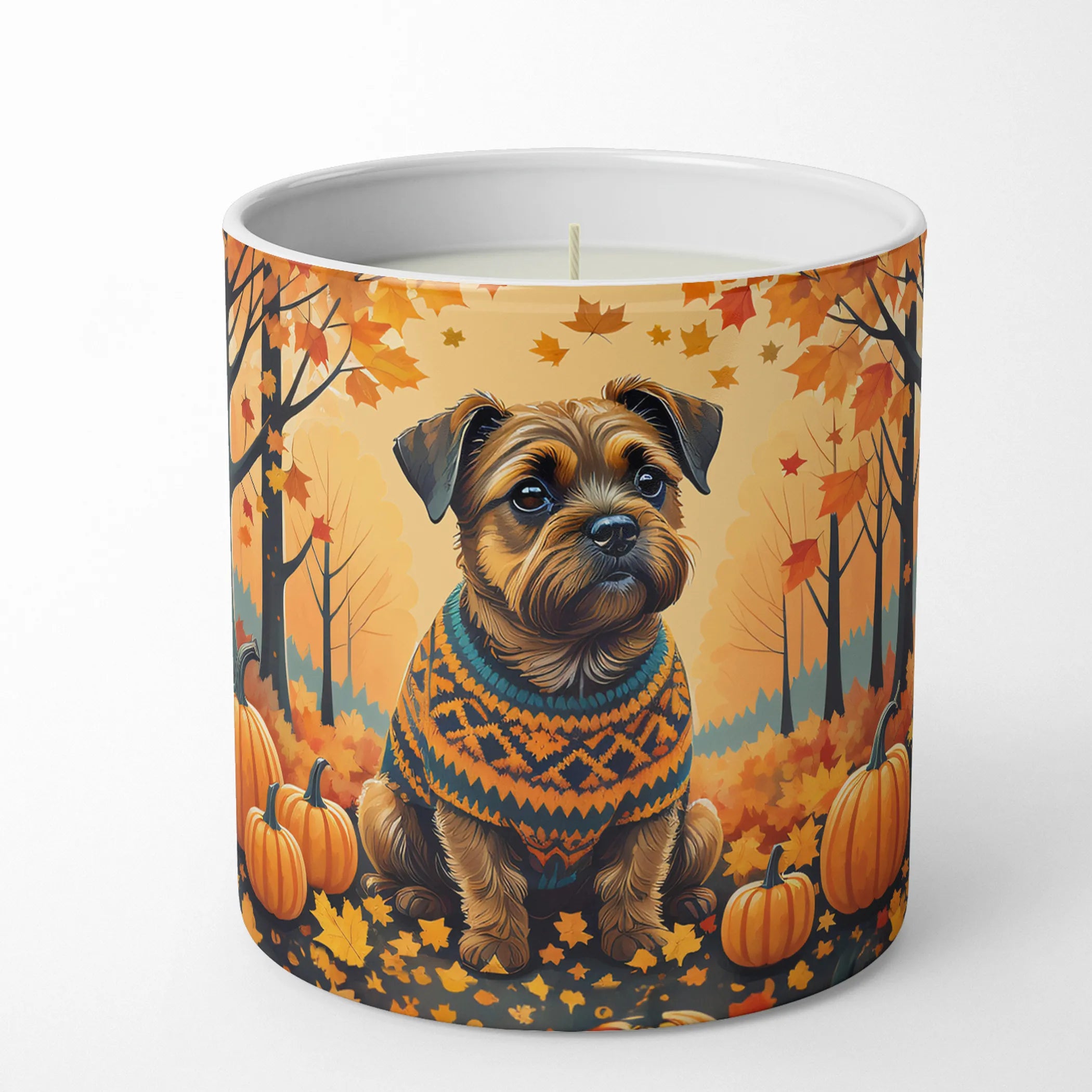 Autumn Leaves Decorative Soy Candle - Size: 10 OZ | Pack Of: 1 | Collection name: Autumn leaves