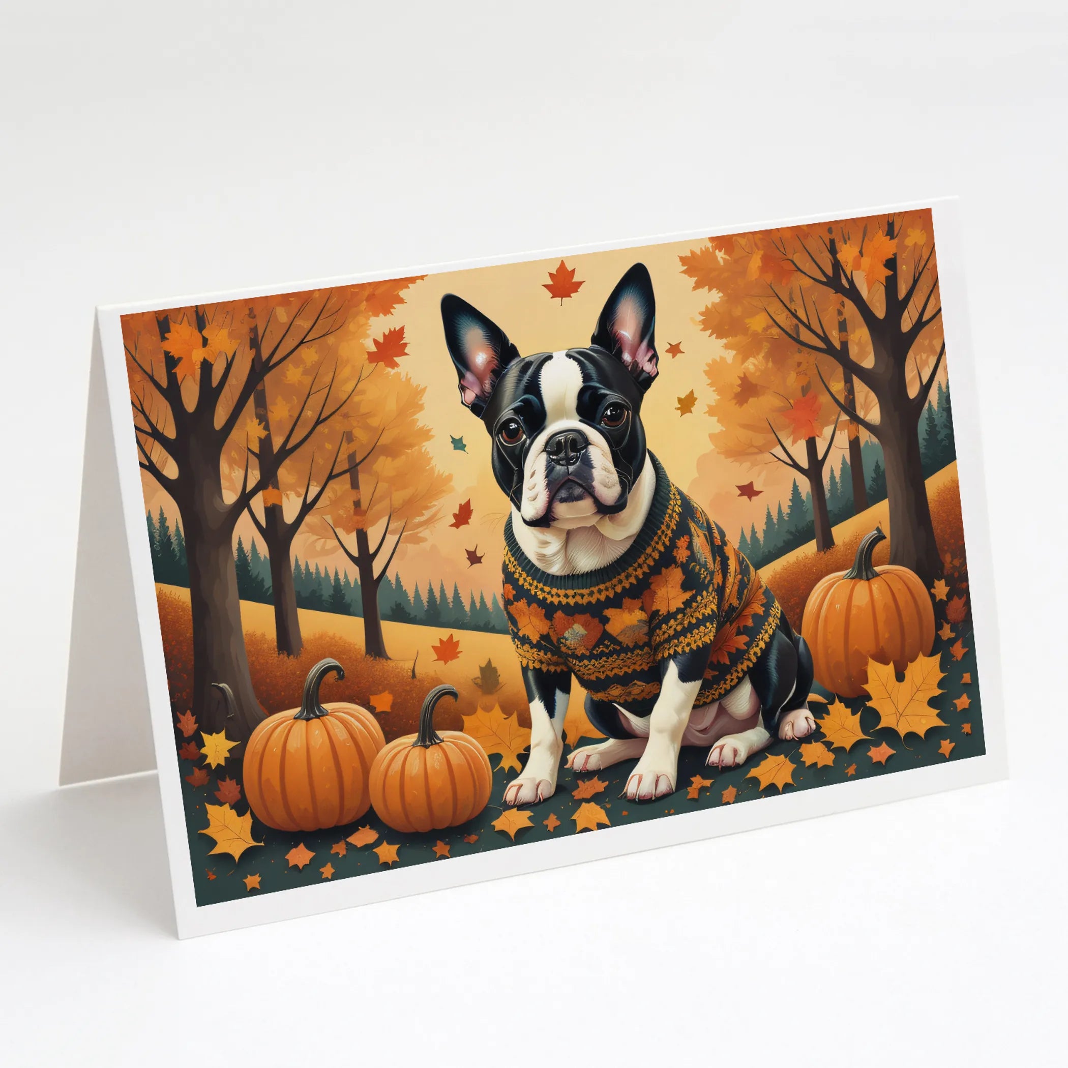 Autumn Leaves Greeting Cards  - Size: 5X7 | Pack Of: 8 | Collection name: Autumn leaves
