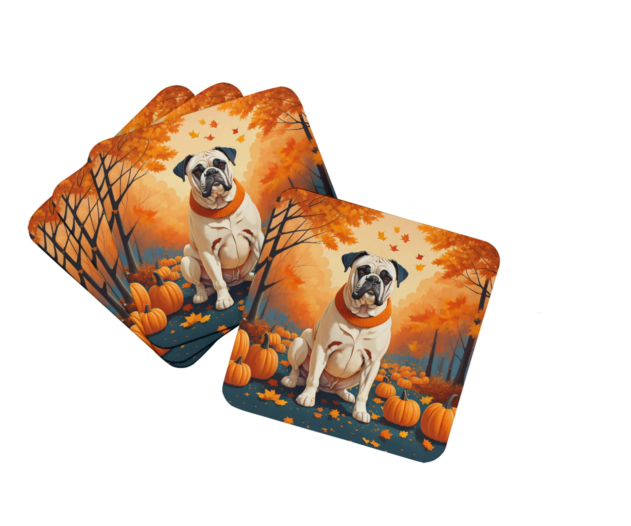 Autumn Leaves Foam Coasters - Size: 3.5 | Pack Of: 1 | Collection name: Autumn leaves