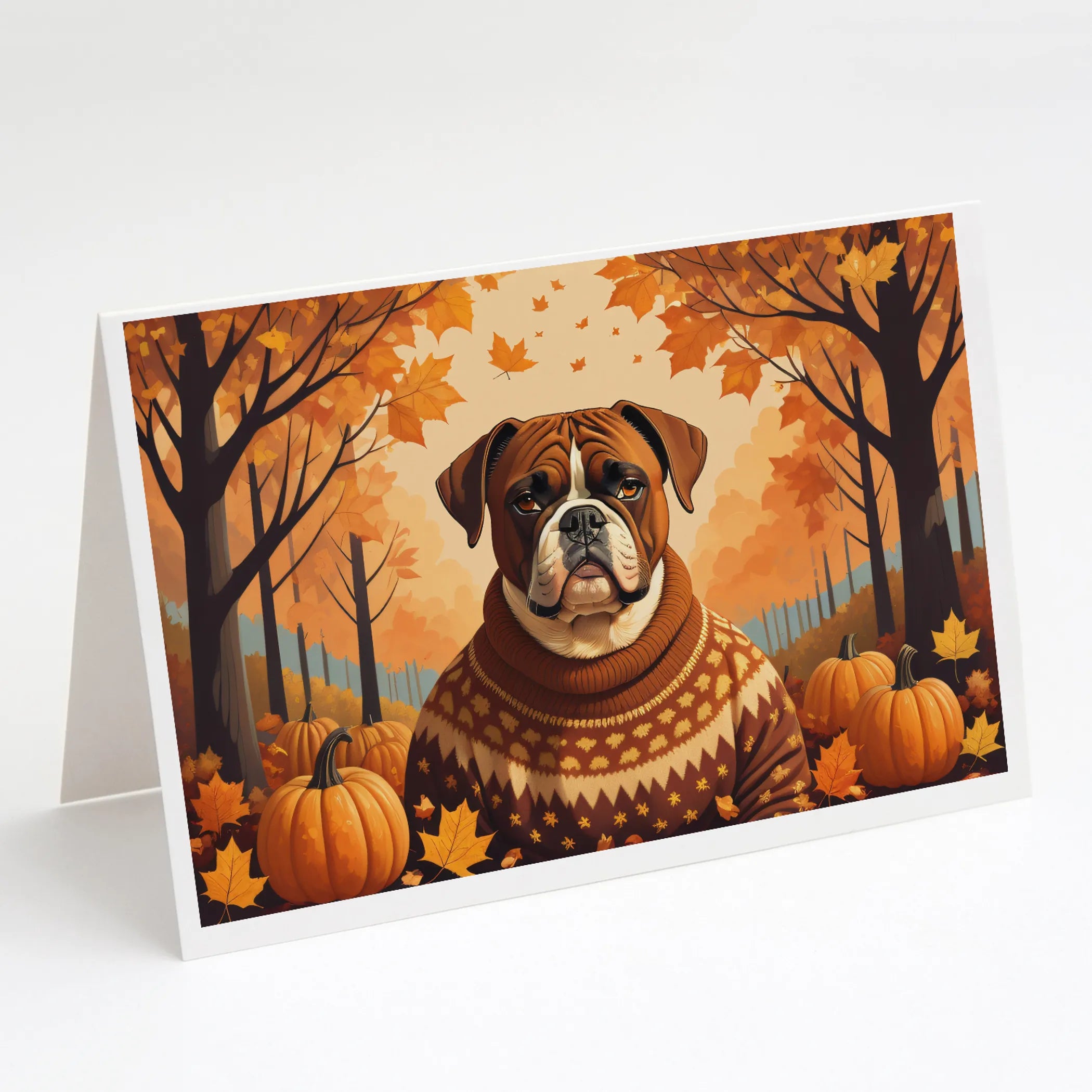 Autumn Leaves Greeting Cards  - Size: 5X7 | Pack Of: 8 | Collection name: Autumn leaves