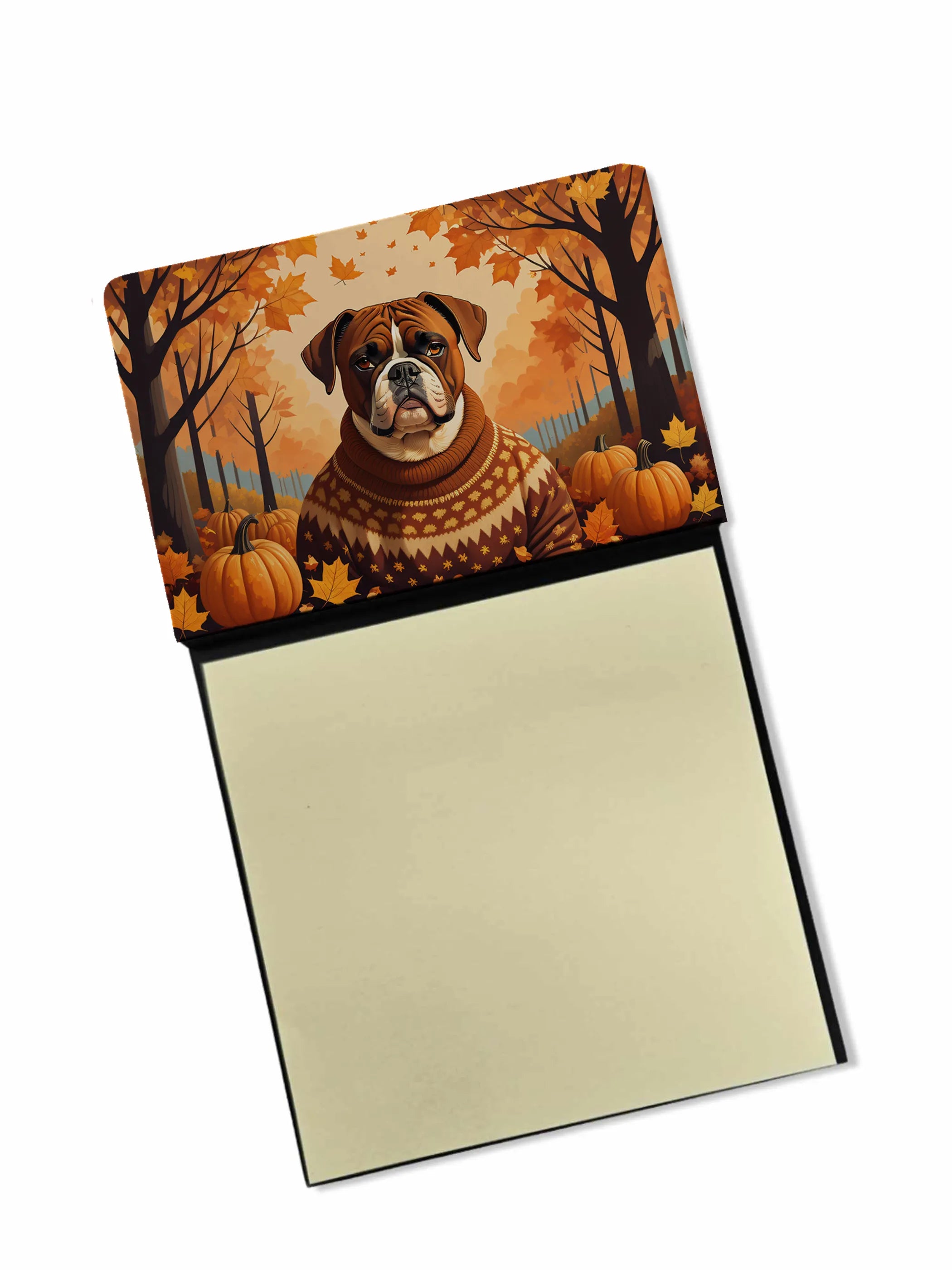 Autumn Leaves Sticky Note Holder - Pack Of: 1 | Collection name: Autumn leaves