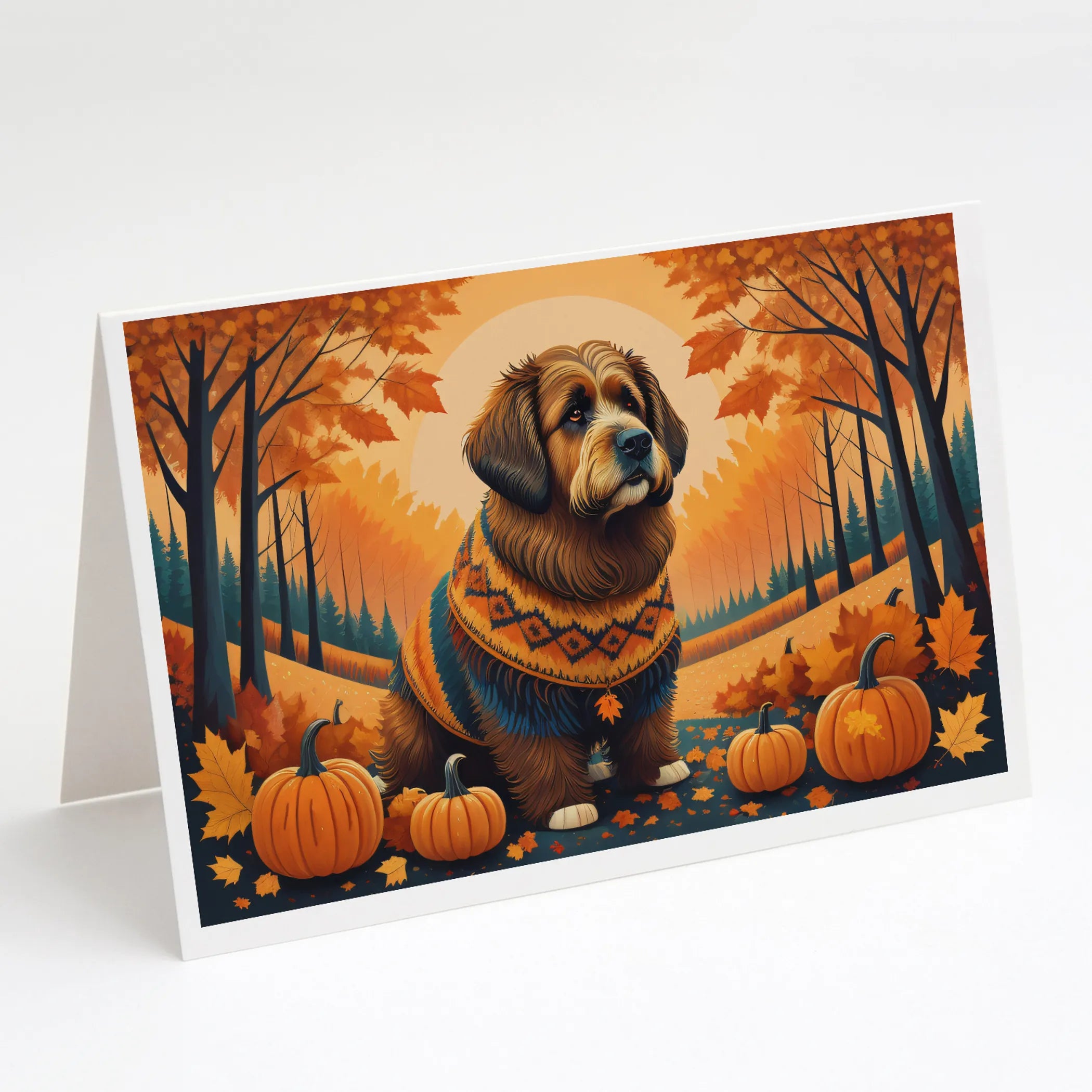 Autumn Leaves Greeting Cards  - Size: 5X7 | Pack Of: 8 | Collection name: Autumn leaves