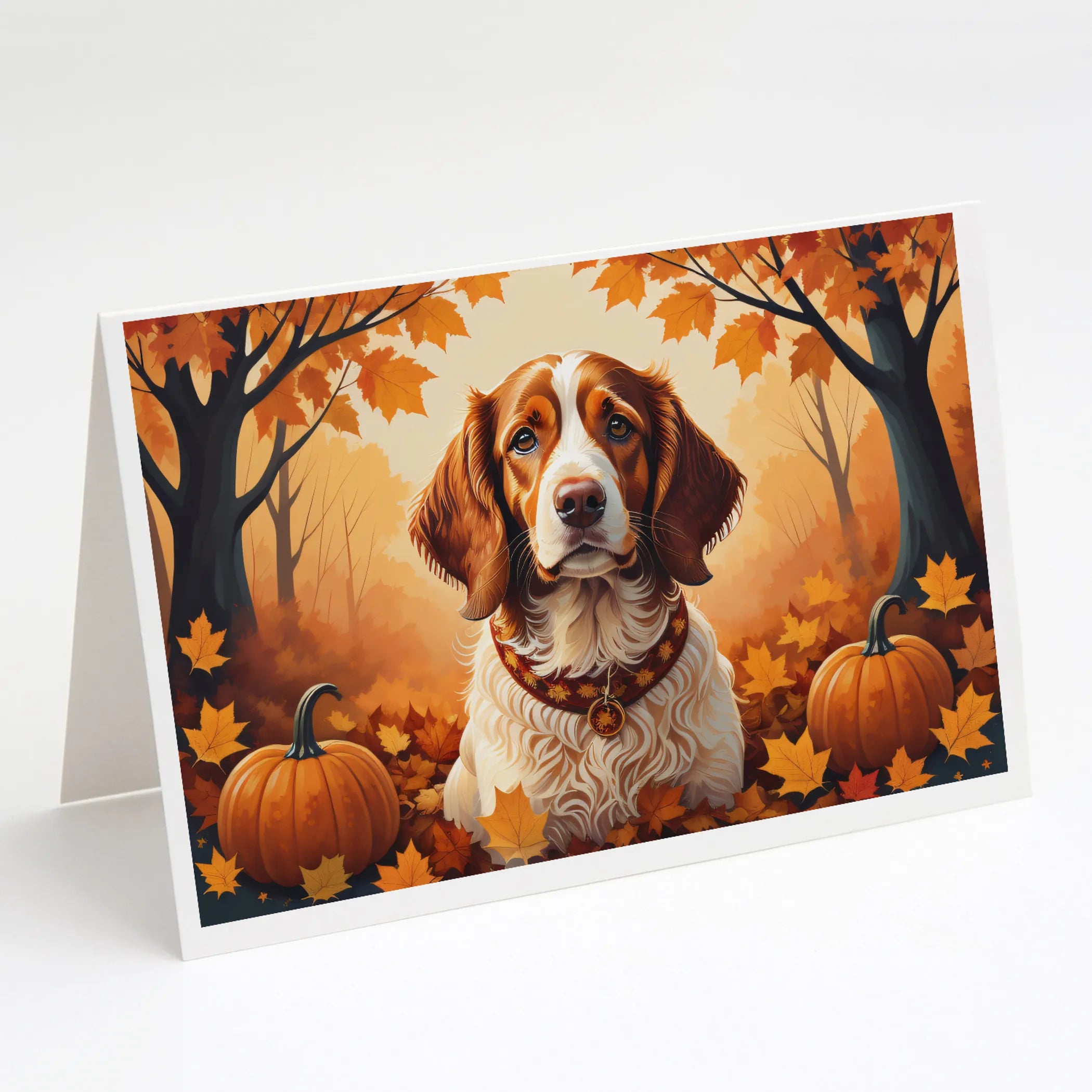 Autumn Leaves Greeting Cards  - Size: 5X7 | Pack Of: 8 | Collection name: Autumn leaves