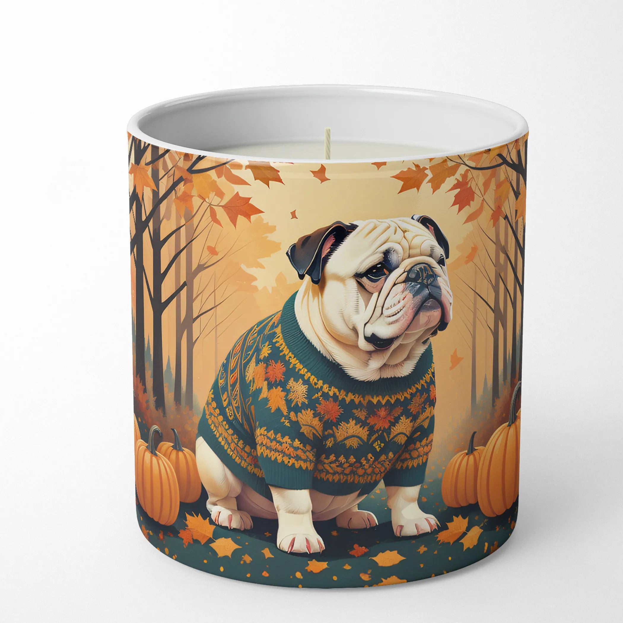 Autumn Leaves Decorative Soy Candle - Size: 10 OZ | Pack Of: 1 | Collection name: Autumn leaves