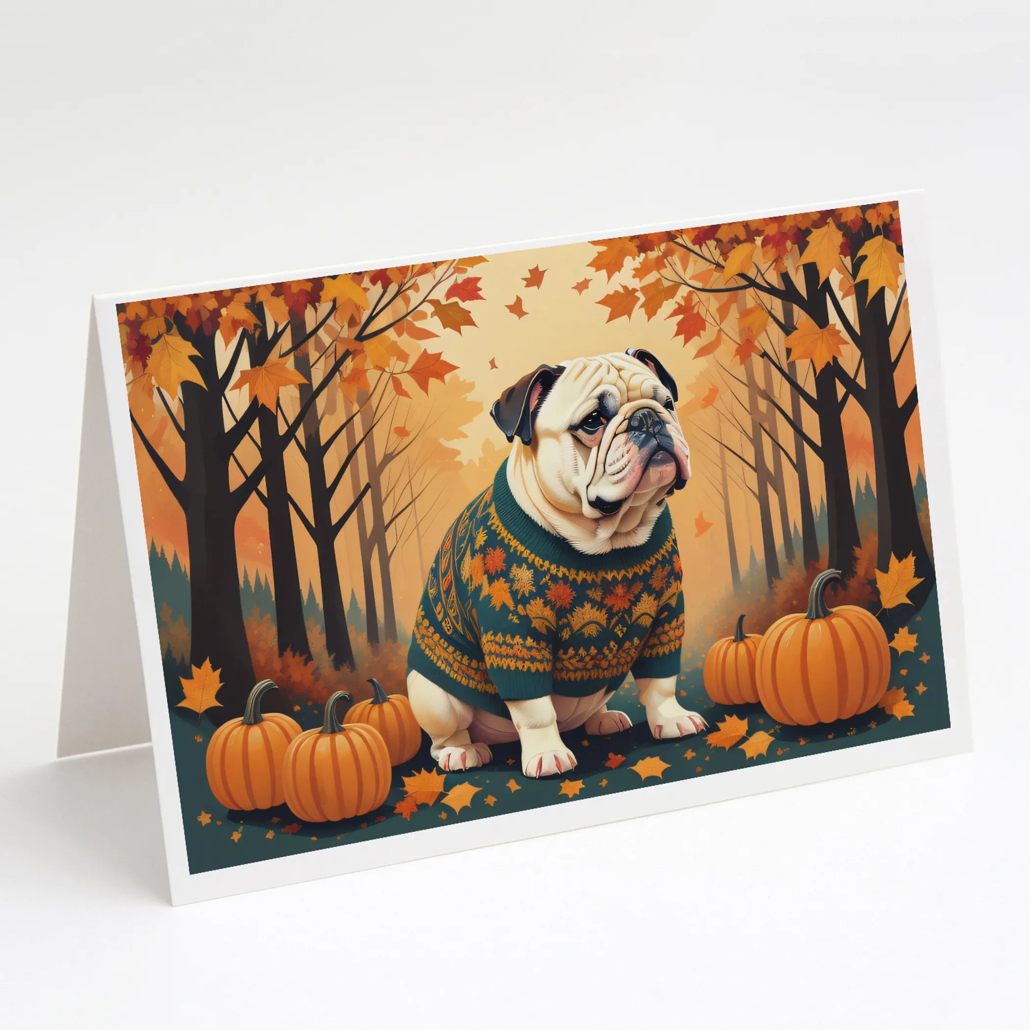 Autumn Leaves Greeting Cards  - Size: 5X7 | Pack Of: 8 | Collection name: Autumn leaves