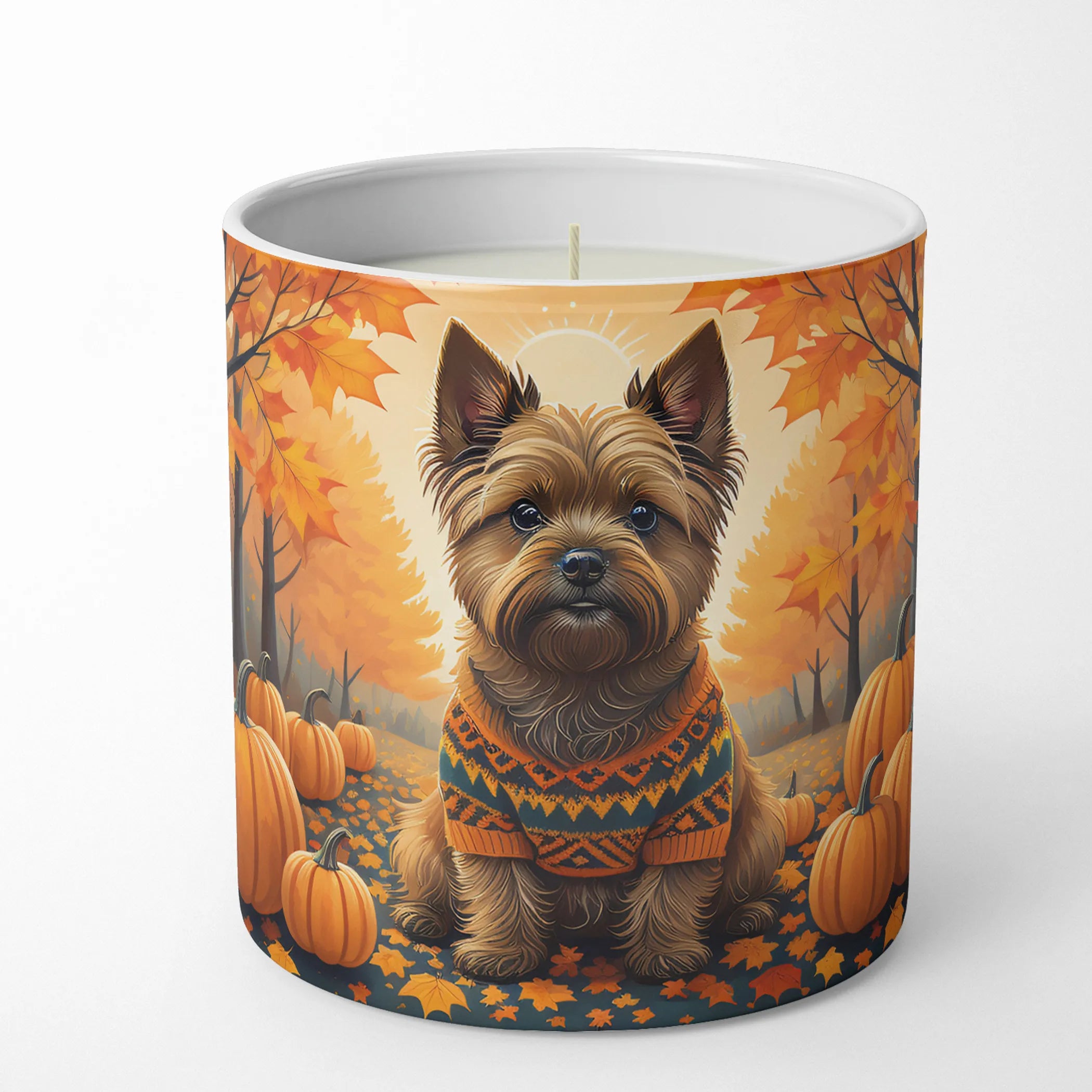 Autumn Leaves Decorative Soy Candle - Size: 10 OZ | Pack Of: 1 | Collection name: Autumn leaves